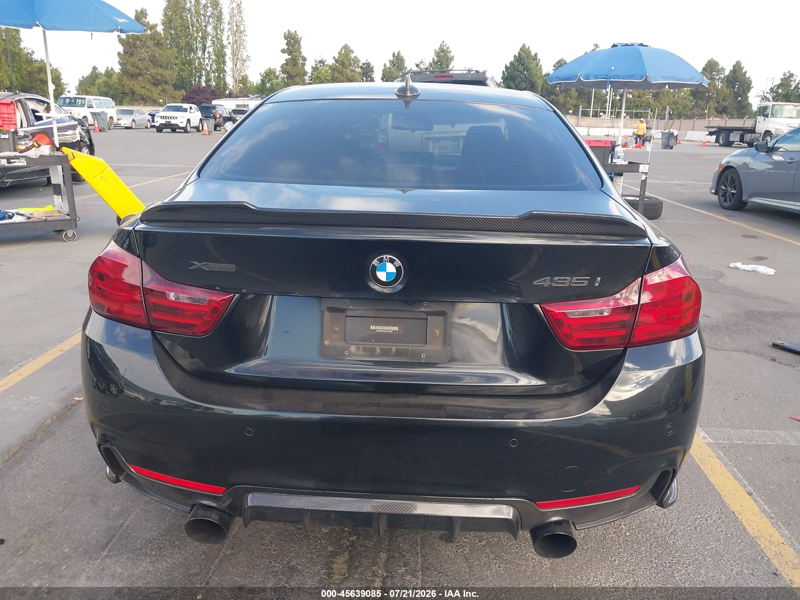 2015 Bmw 435i Xdrive Black vin: WBA3R5C53FK372904