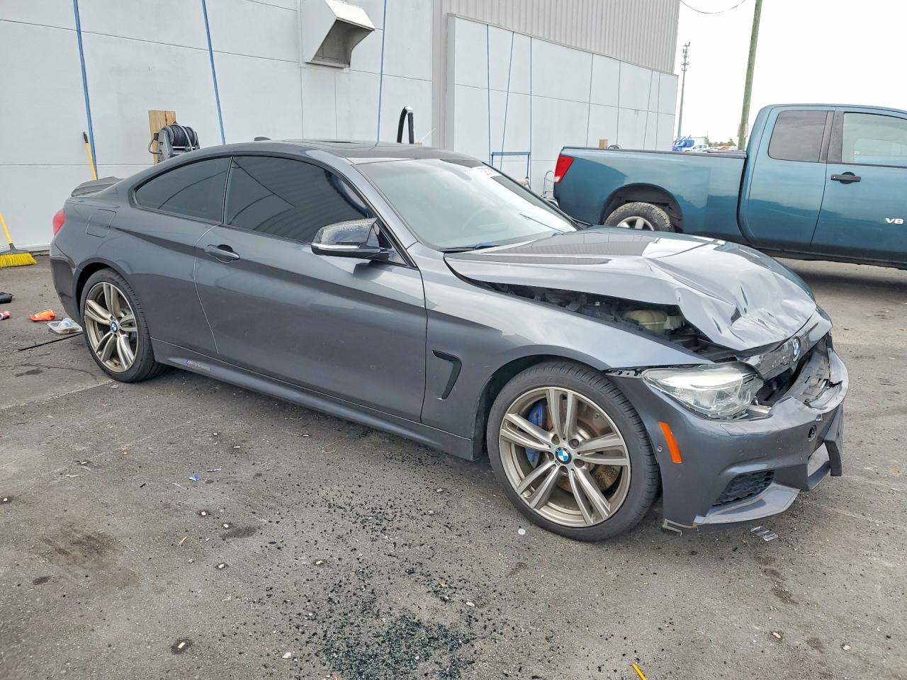 2014 Bmw 435 Xi Gray vin: WBA3R5C54EK187873