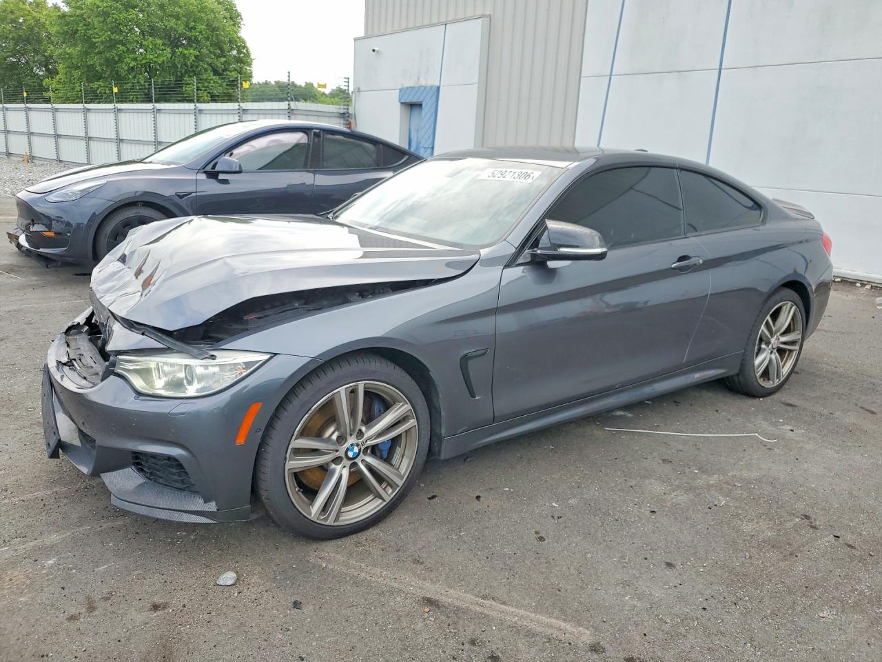 2014 Bmw 435 Xi Gray vin: WBA3R5C54EK187873