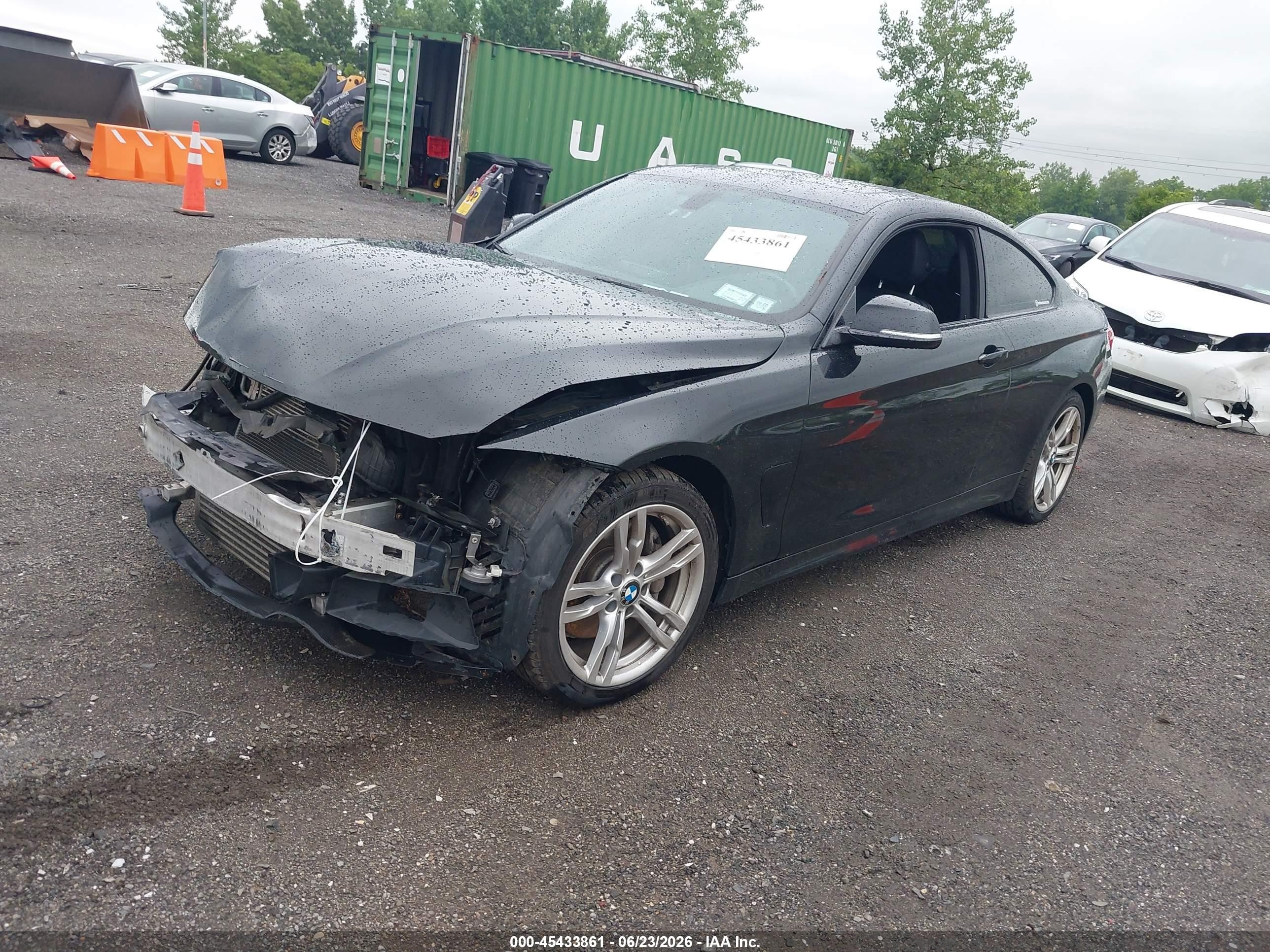 2014 Bmw 435i Xdrive Black vin: WBA3R5C56EK187163