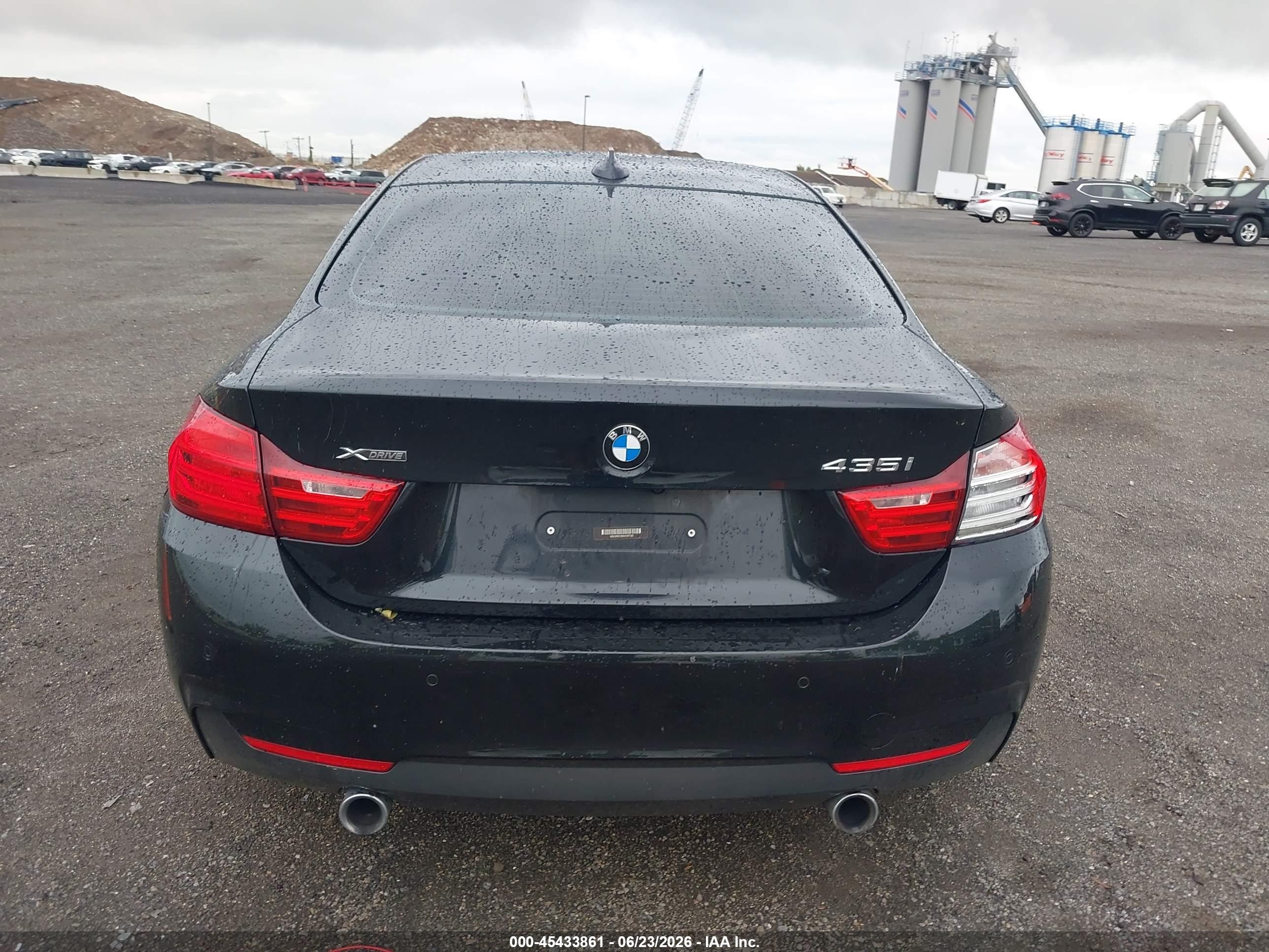 2014 Bmw 435i Xdrive Black vin: WBA3R5C56EK187163