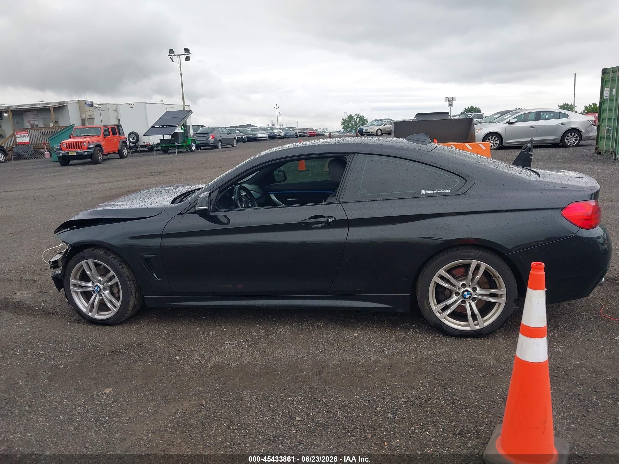 2014 Bmw 435i Xdrive Black vin: WBA3R5C56EK187163