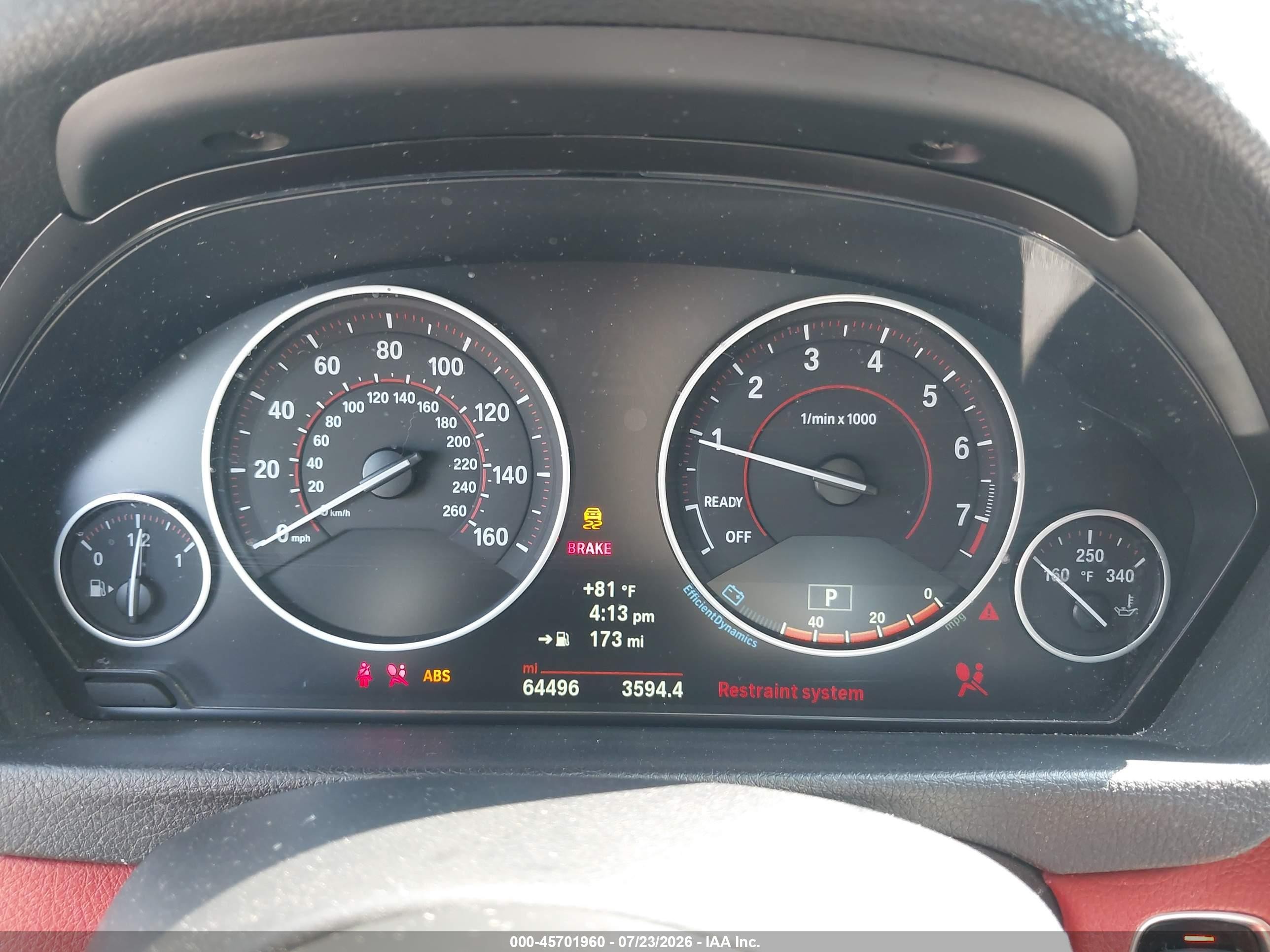 2014 Bmw 435i Xdrive White vin: WBA3R5C56EK187325