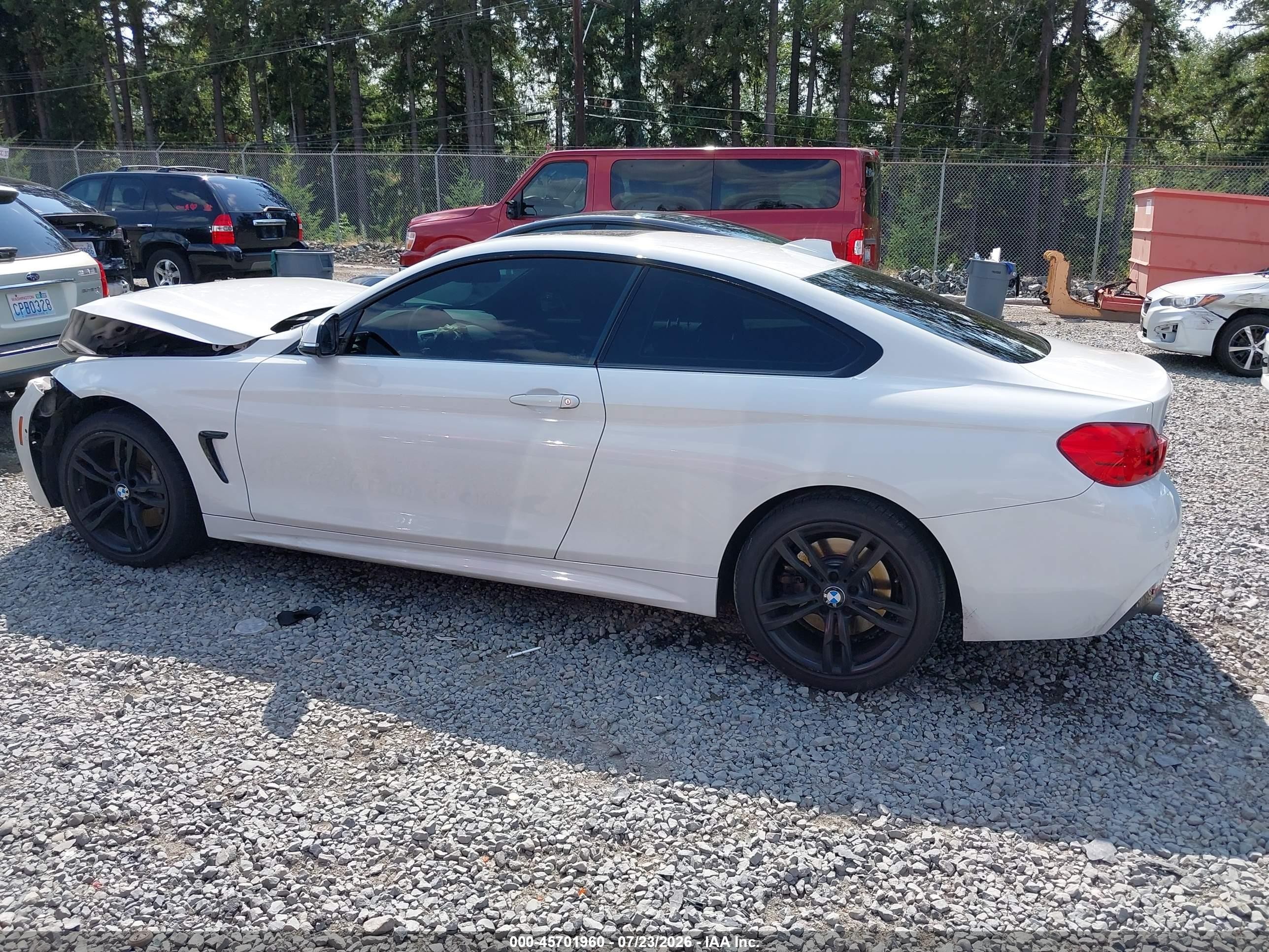 2014 Bmw 435i Xdrive White vin: WBA3R5C56EK187325