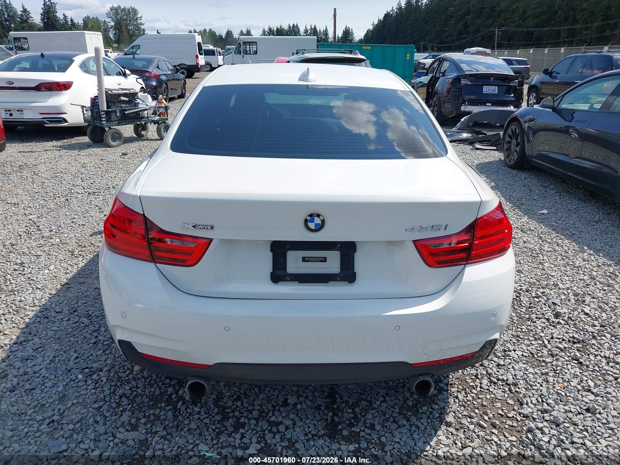 2014 Bmw 435i Xdrive White vin: WBA3R5C56EK187325
