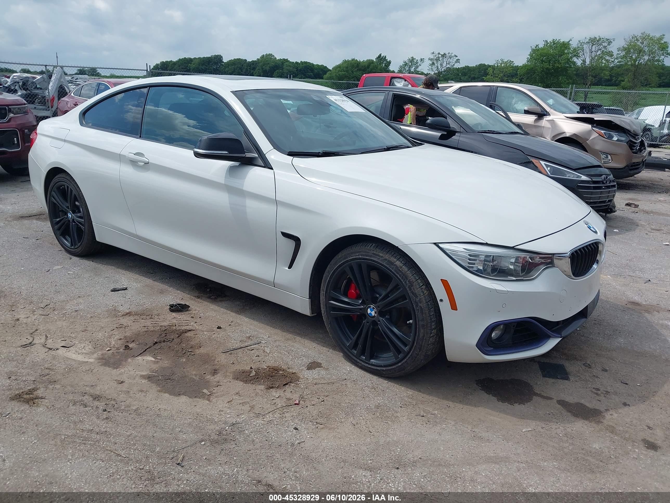 2014 Bmw 435i Xdrive White vin: WBA3R5C56EK188300