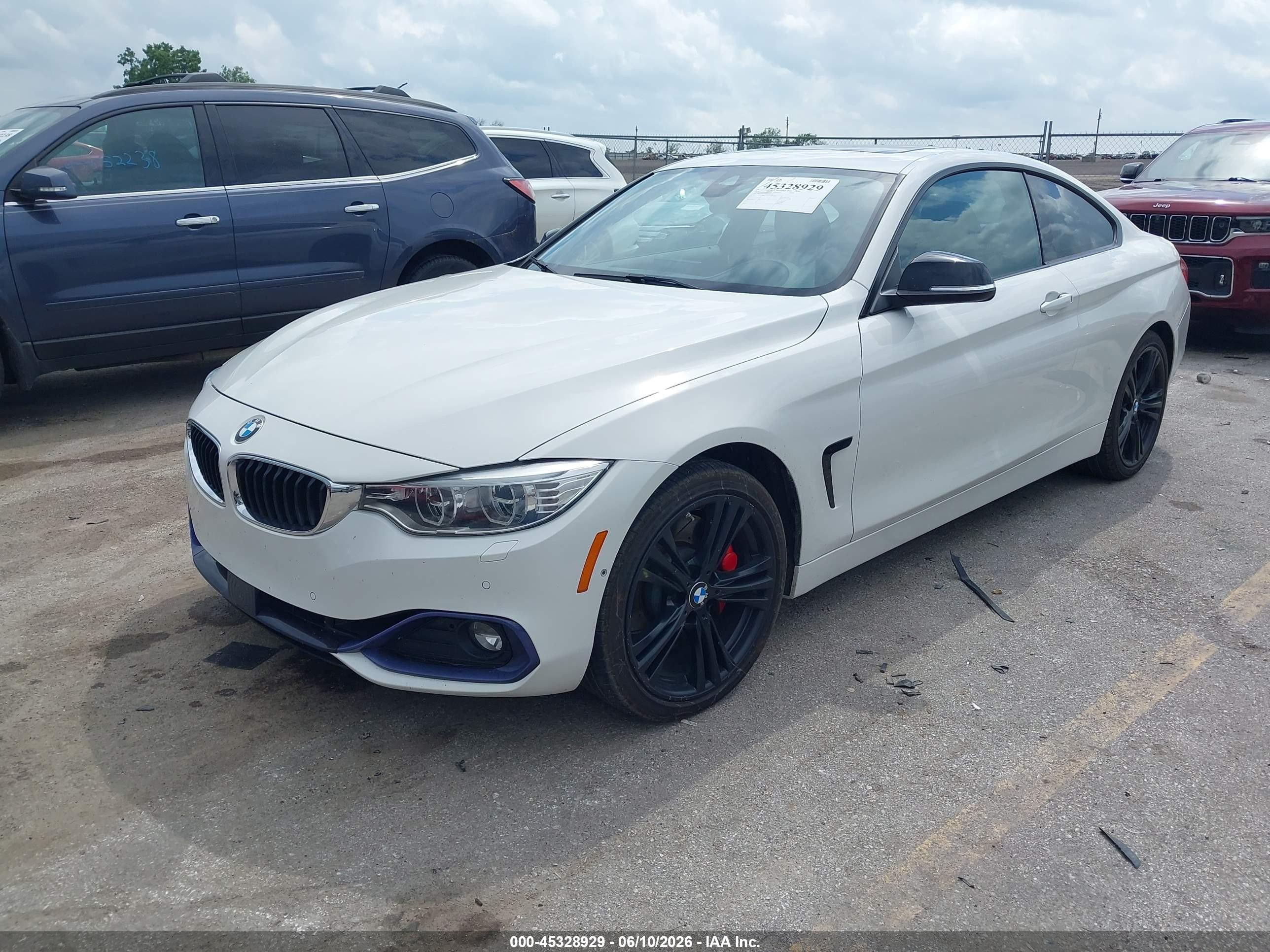 2014 Bmw 435i Xdrive White vin: WBA3R5C56EK188300