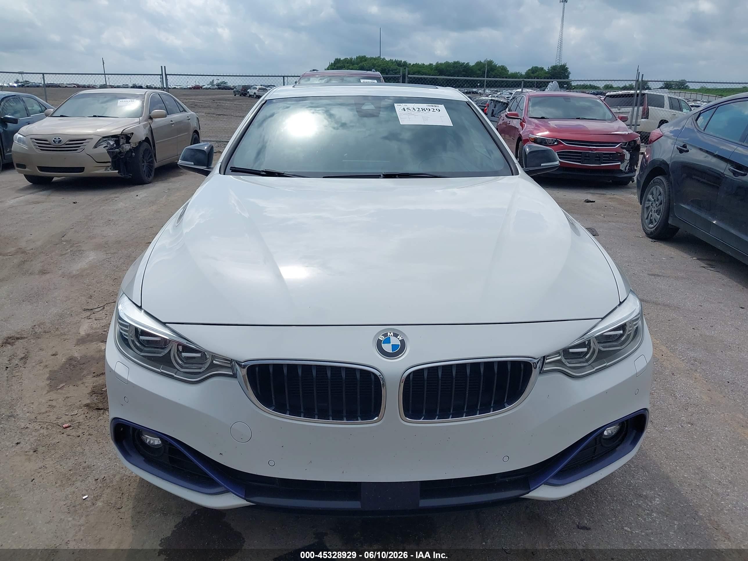 2014 Bmw 435i Xdrive White vin: WBA3R5C56EK188300