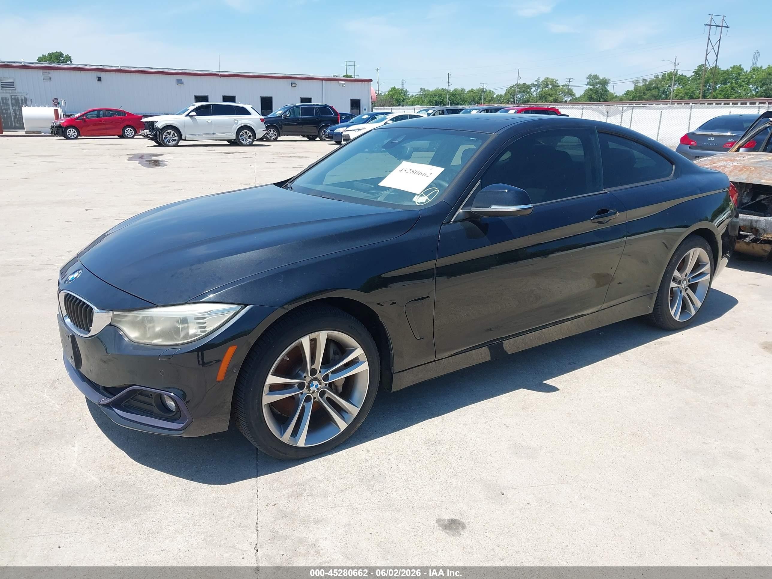 2014 Bmw 435i Xdrive Black vin: WBA3R5C57EF730450