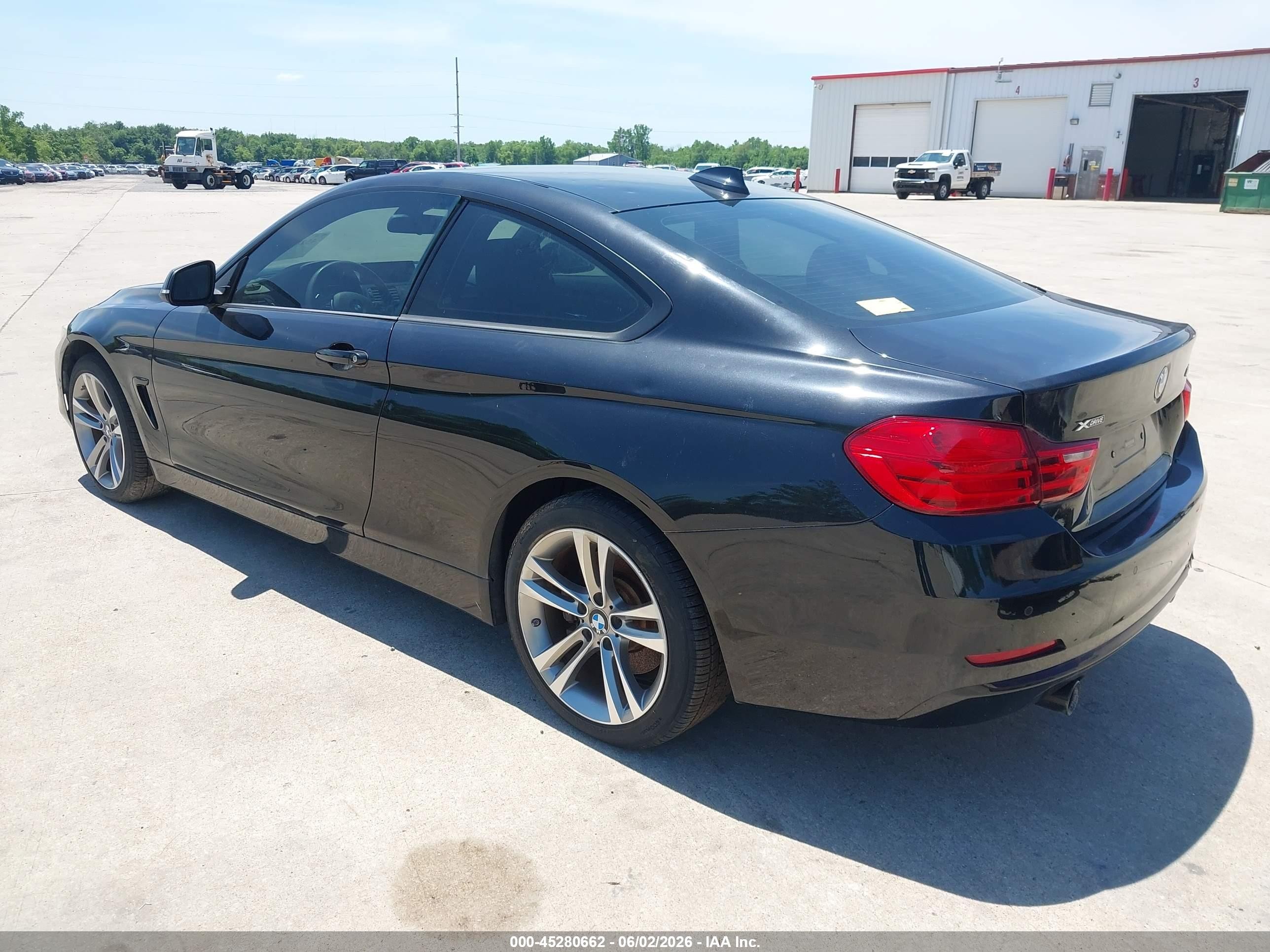 2014 Bmw 435i Xdrive Black vin: WBA3R5C57EF730450