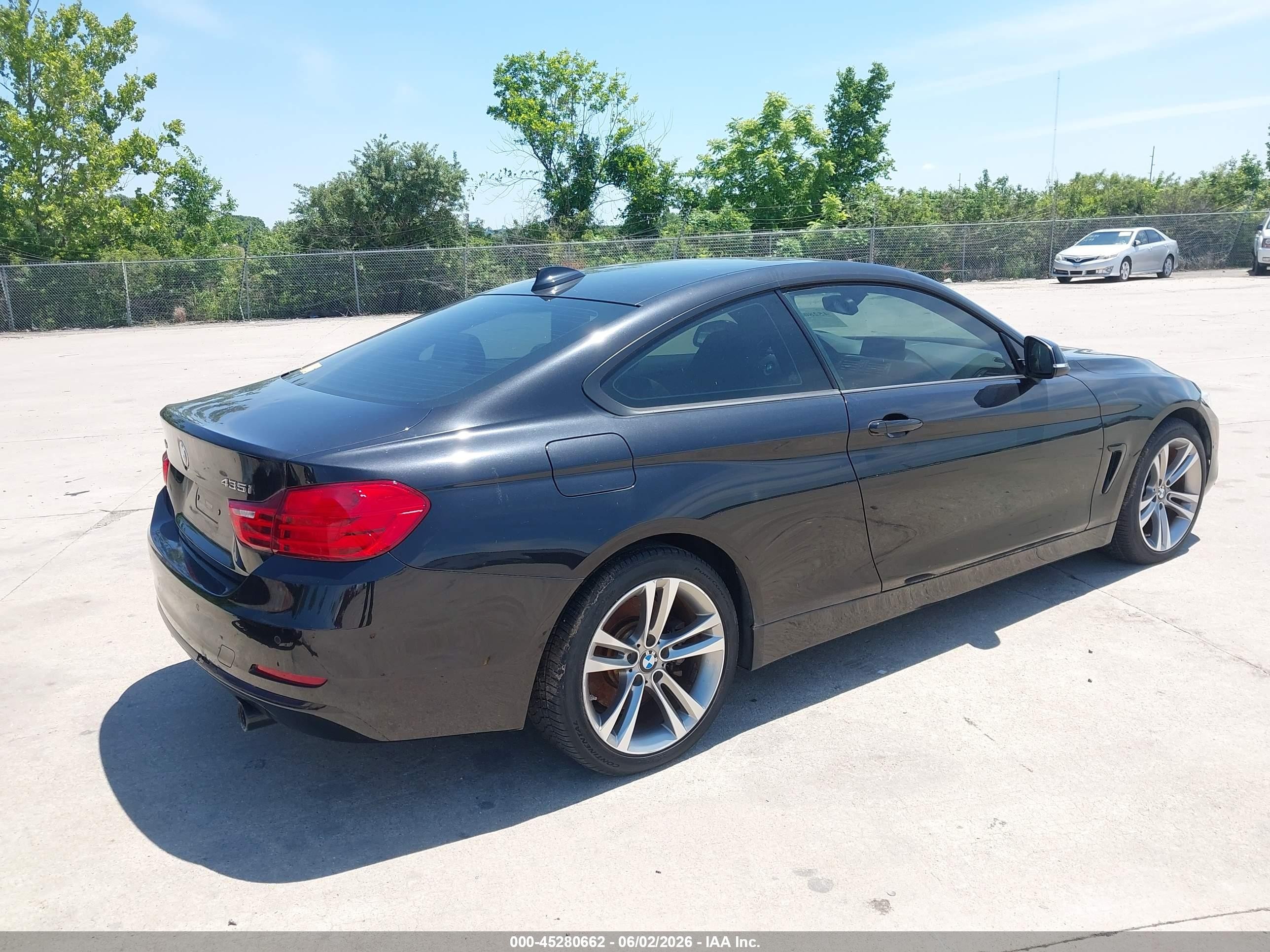 2014 Bmw 435i Xdrive Black vin: WBA3R5C57EF730450