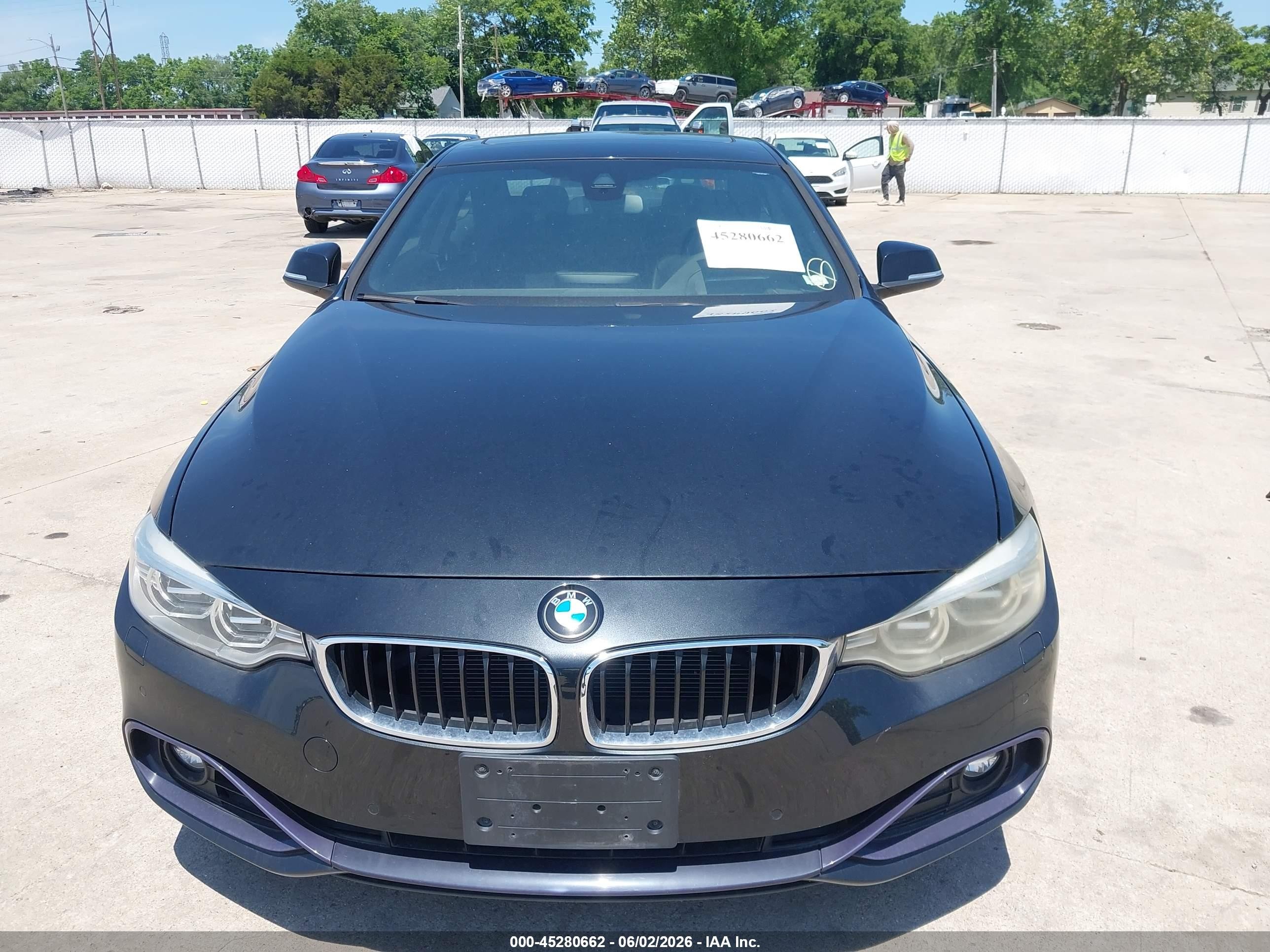 2014 Bmw 435i Xdrive Black vin: WBA3R5C57EF730450