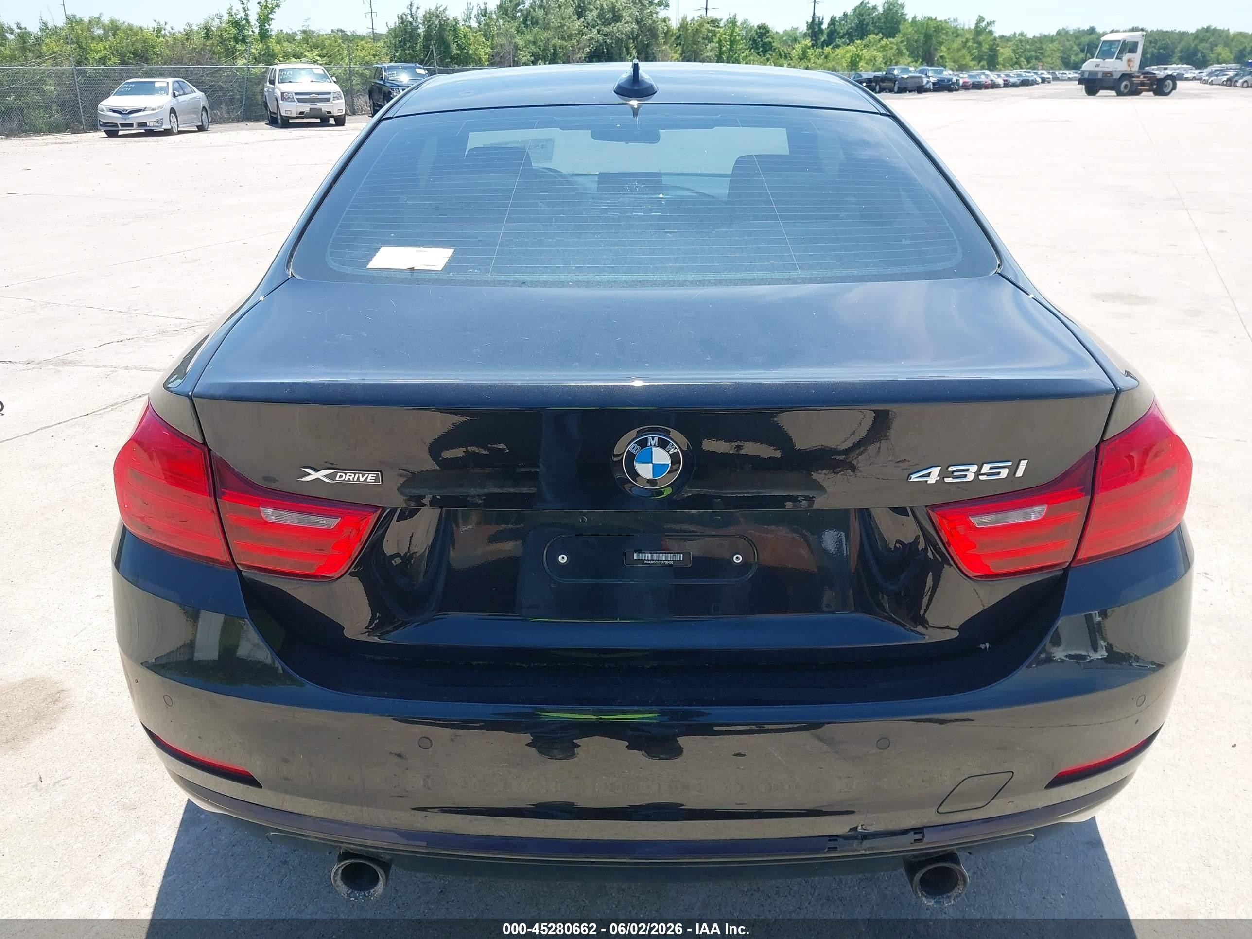 2014 Bmw 435i Xdrive Black vin: WBA3R5C57EF730450