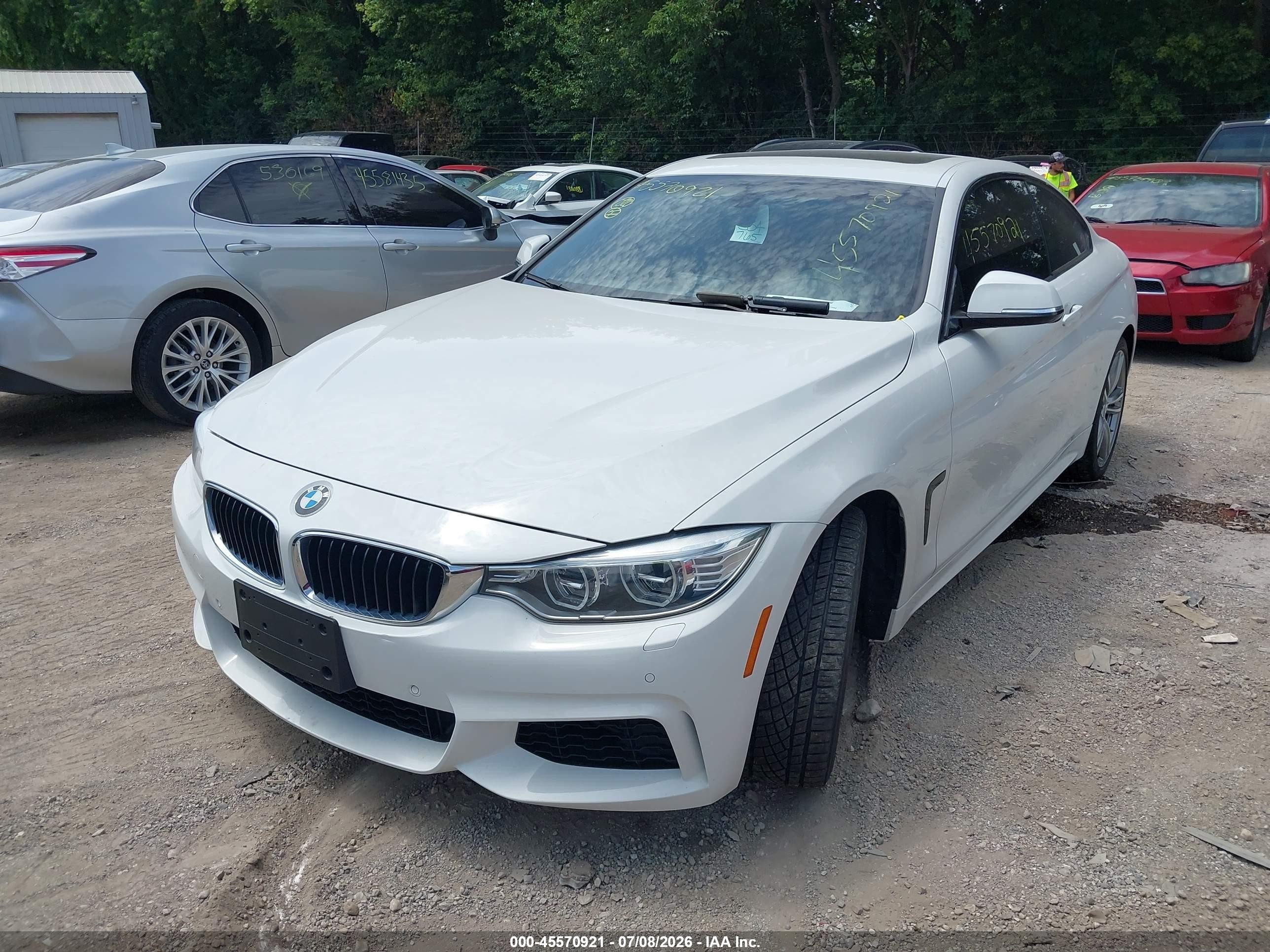 2014 Bmw 435i Xdrive White vin: WBA3R5C57EK188628