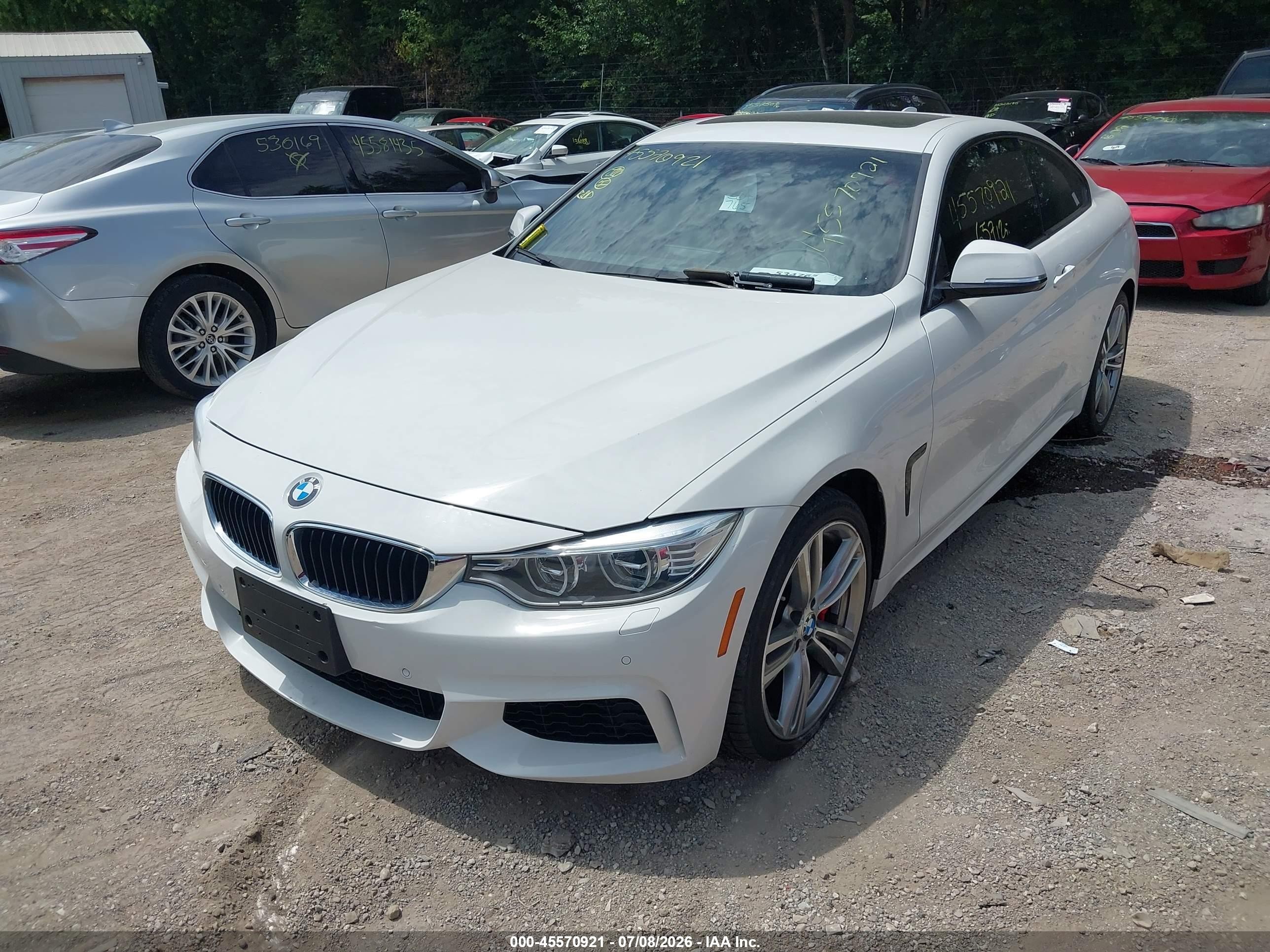 2014 Bmw 435i Xdrive White vin: WBA3R5C57EK188628
