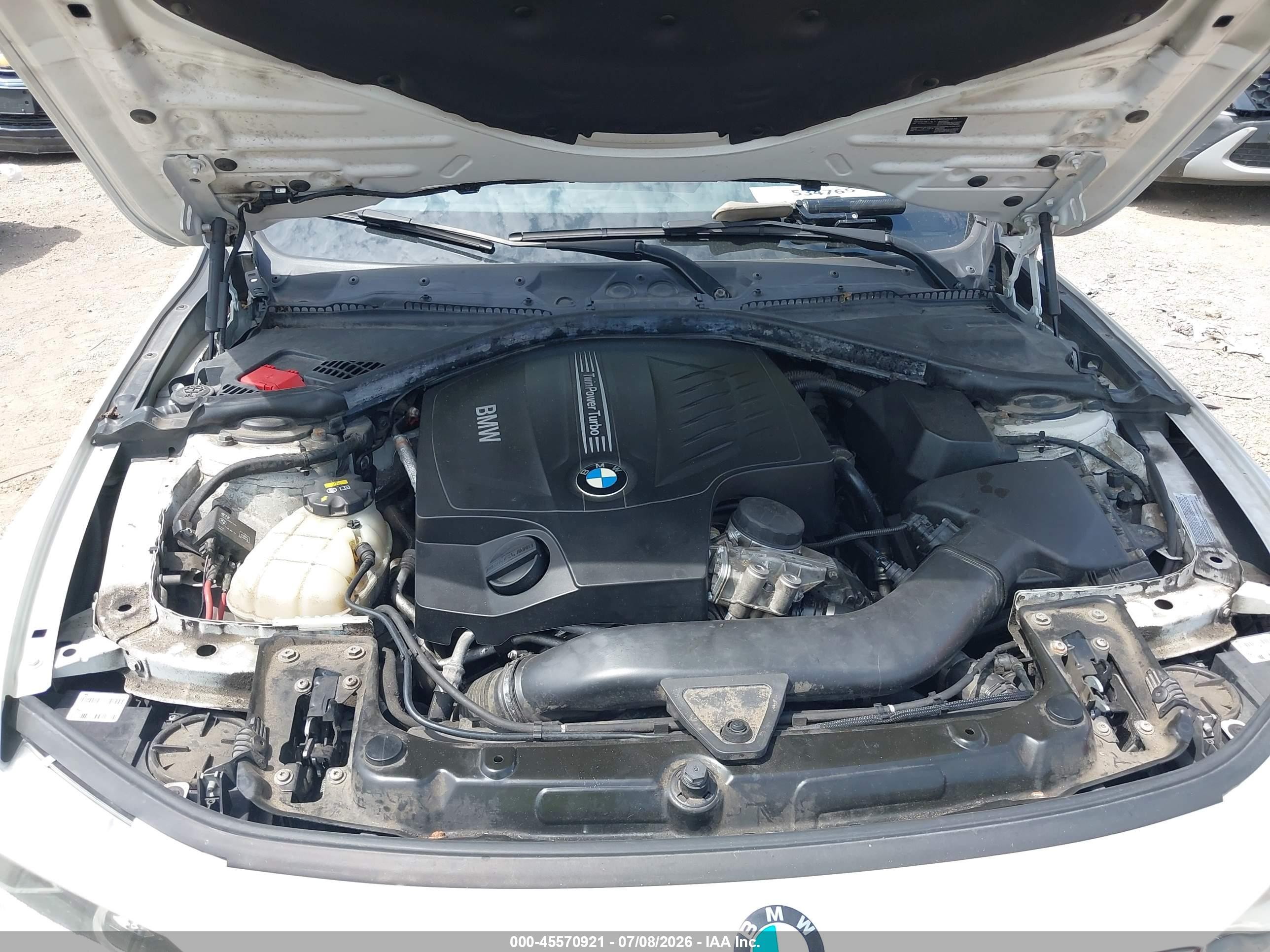 2014 Bmw 435i Xdrive White vin: WBA3R5C57EK188628