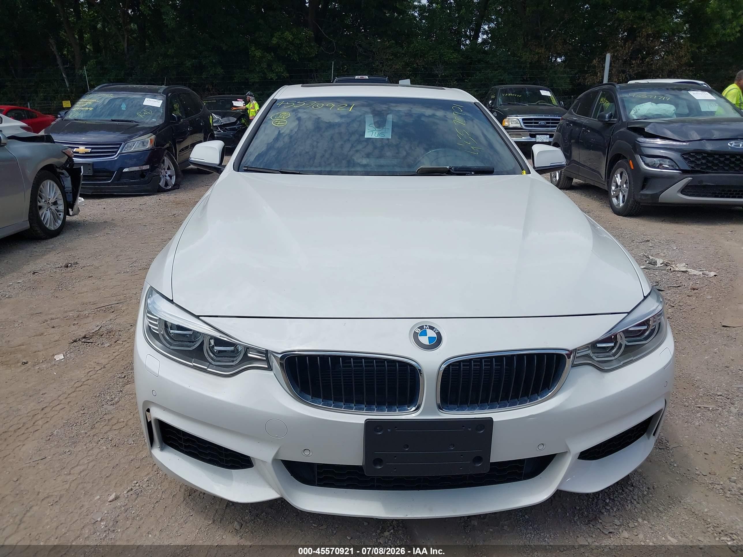 2014 Bmw 435i Xdrive White vin: WBA3R5C57EK188628