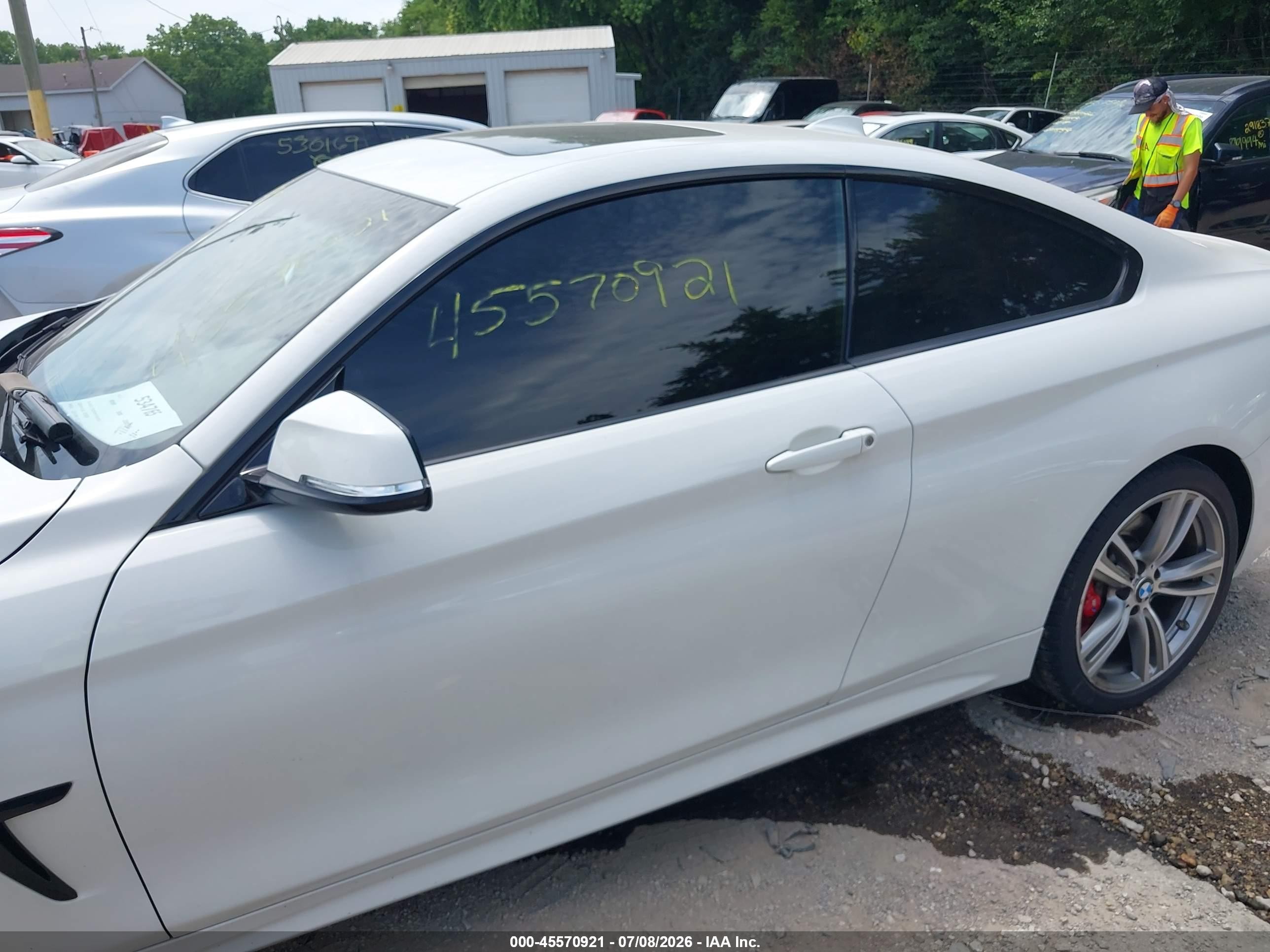 2014 Bmw 435i Xdrive White vin: WBA3R5C57EK188628