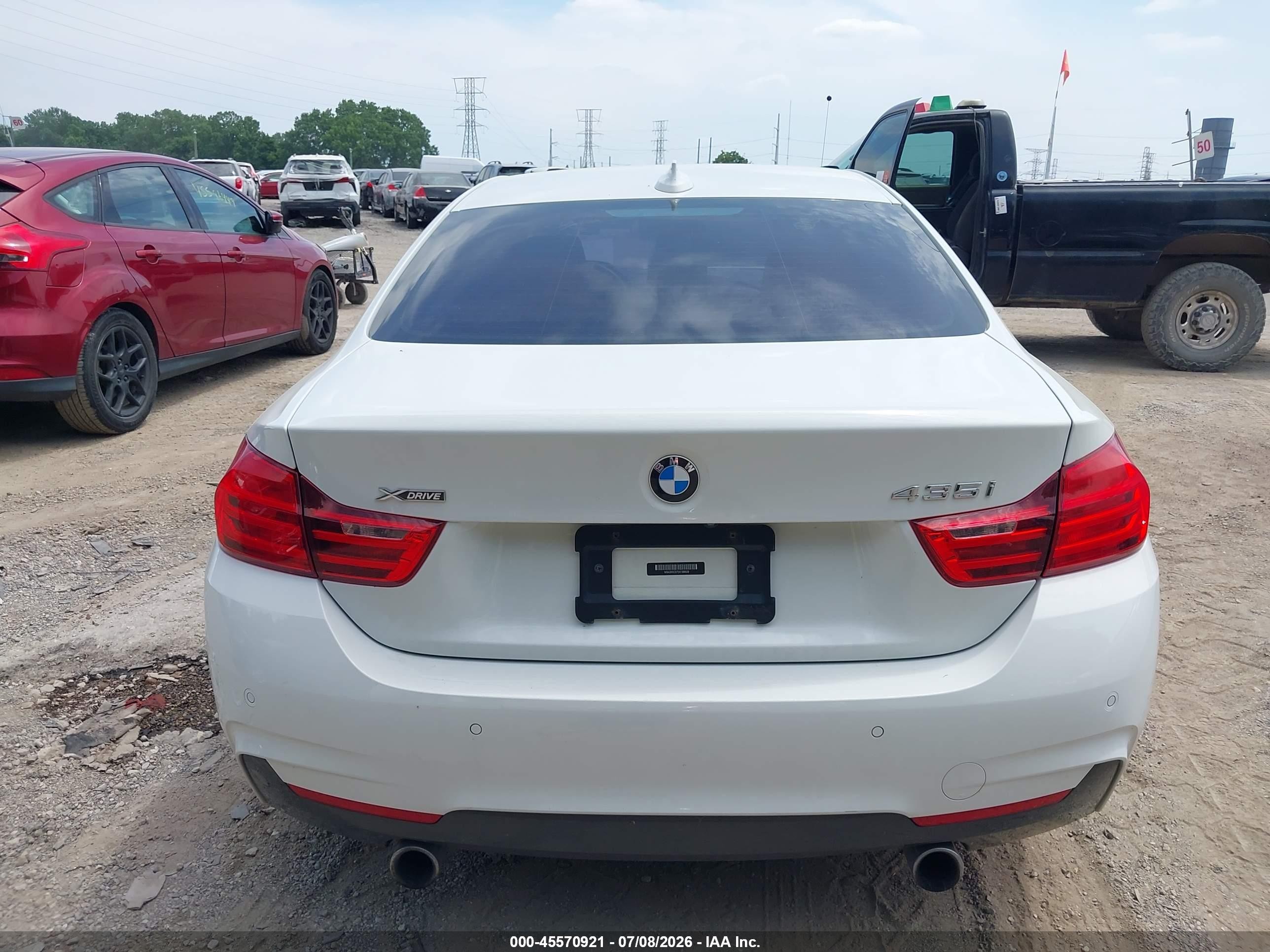 2014 Bmw 435i Xdrive White vin: WBA3R5C57EK188628