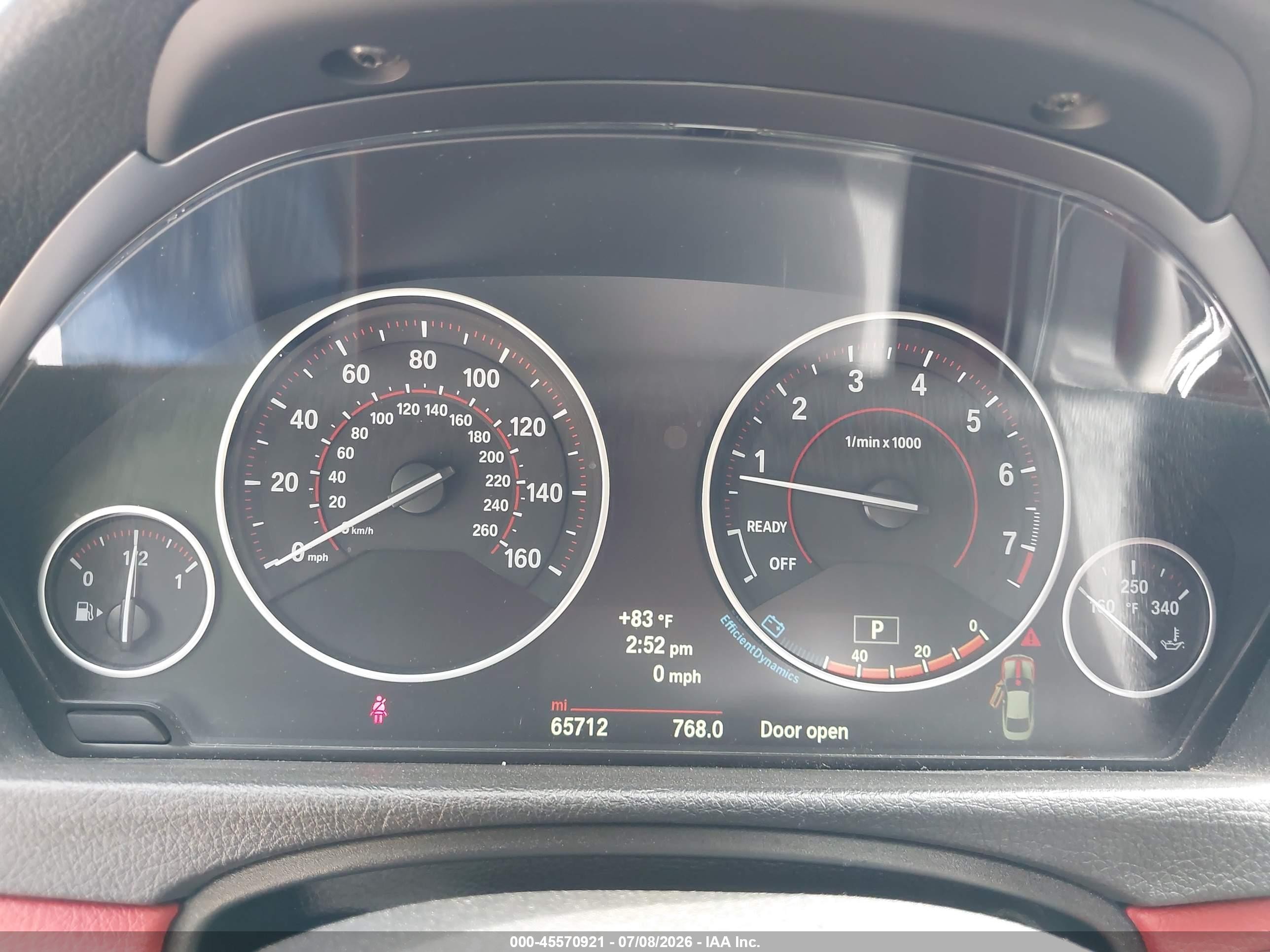 2014 Bmw 435i Xdrive White vin: WBA3R5C57EK188628