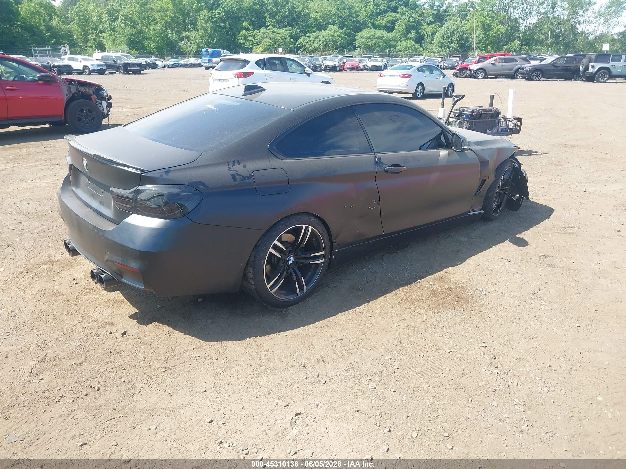 2015 Bmw 435i Xdrive Black vin: WBA3R5C57FK371853