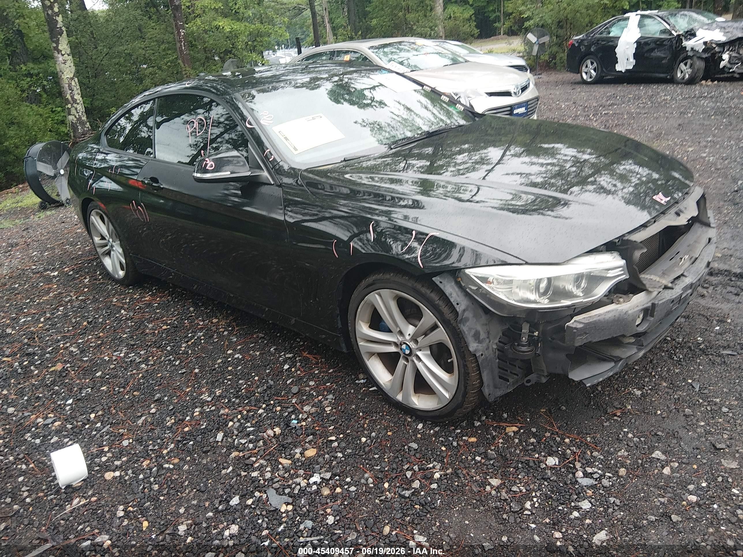 2014 Bmw 435i Xdrive Black vin: WBA3R5C58EF784579