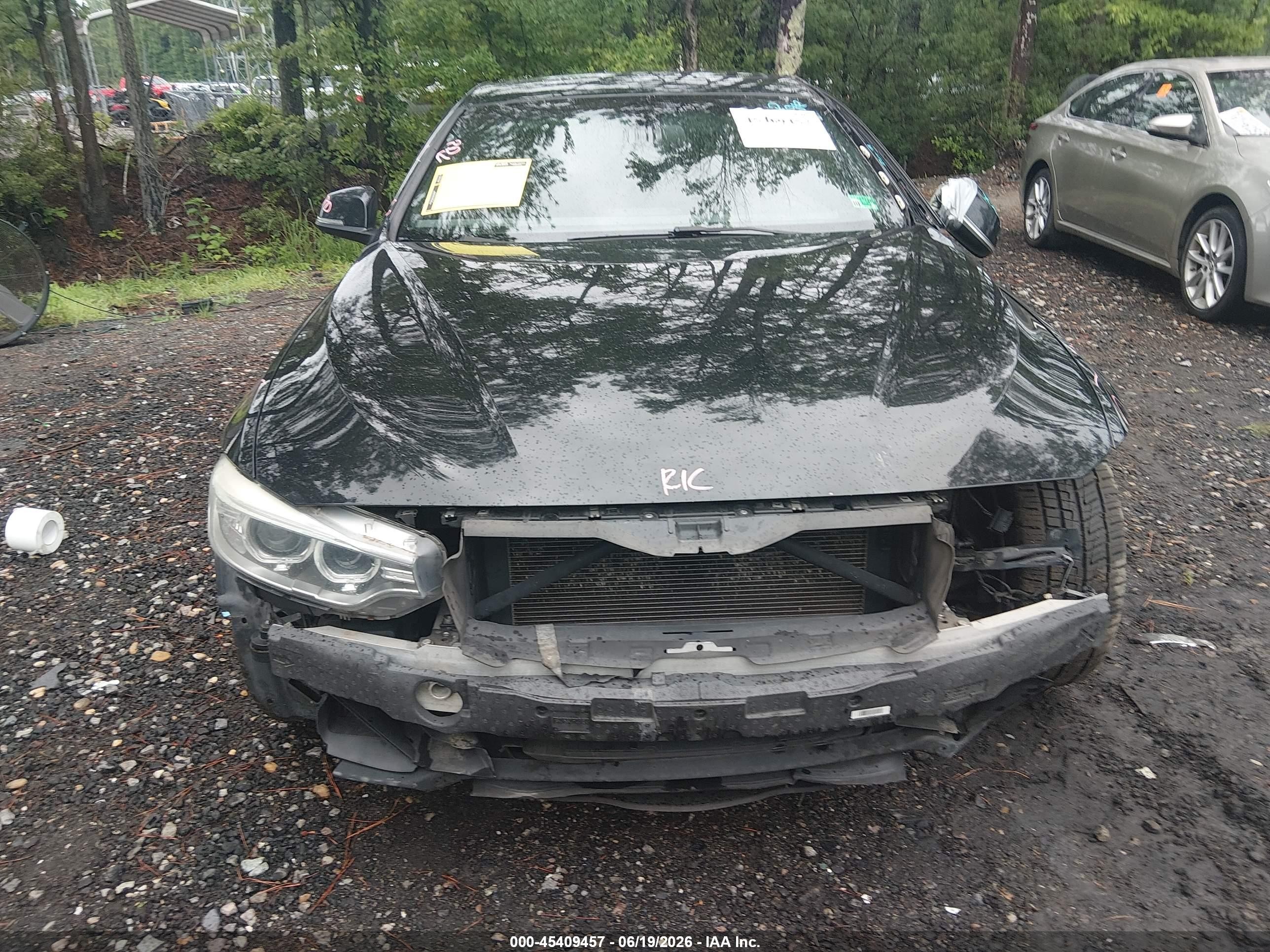 2014 Bmw 435i Xdrive Black vin: WBA3R5C58EF784579
