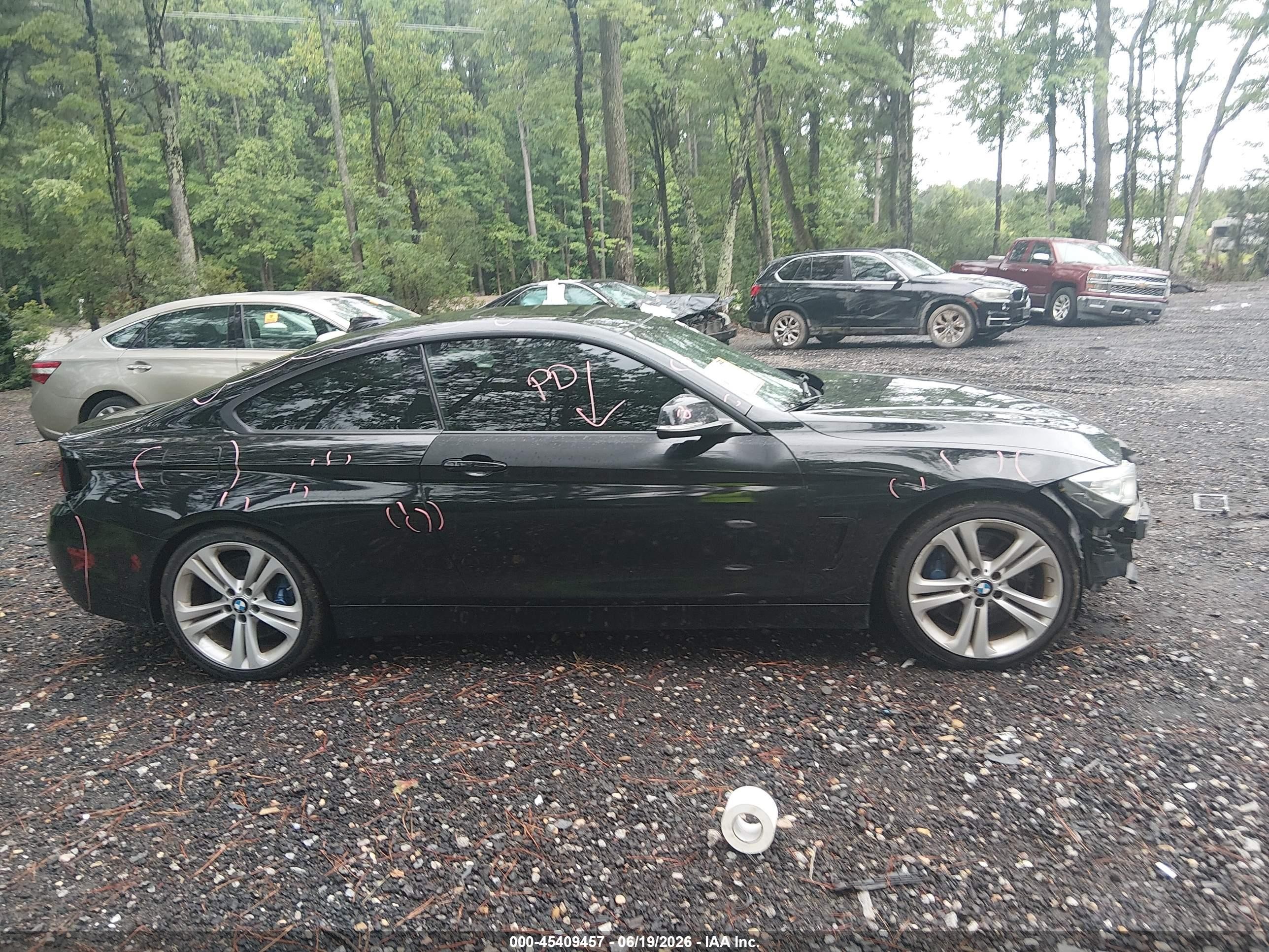 2014 Bmw 435i Xdrive Black vin: WBA3R5C58EF784579