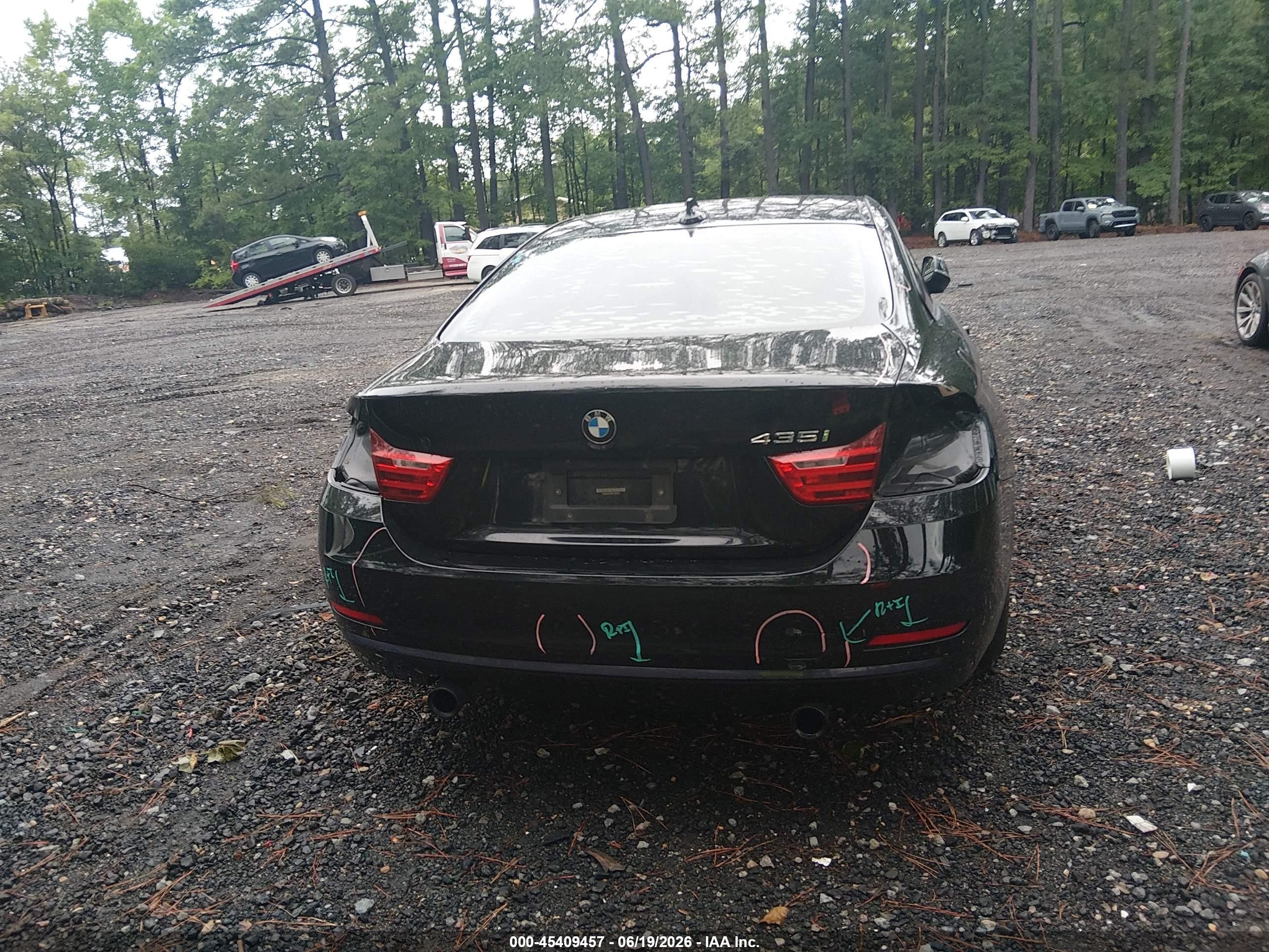 2014 Bmw 435i Xdrive Black vin: WBA3R5C58EF784579