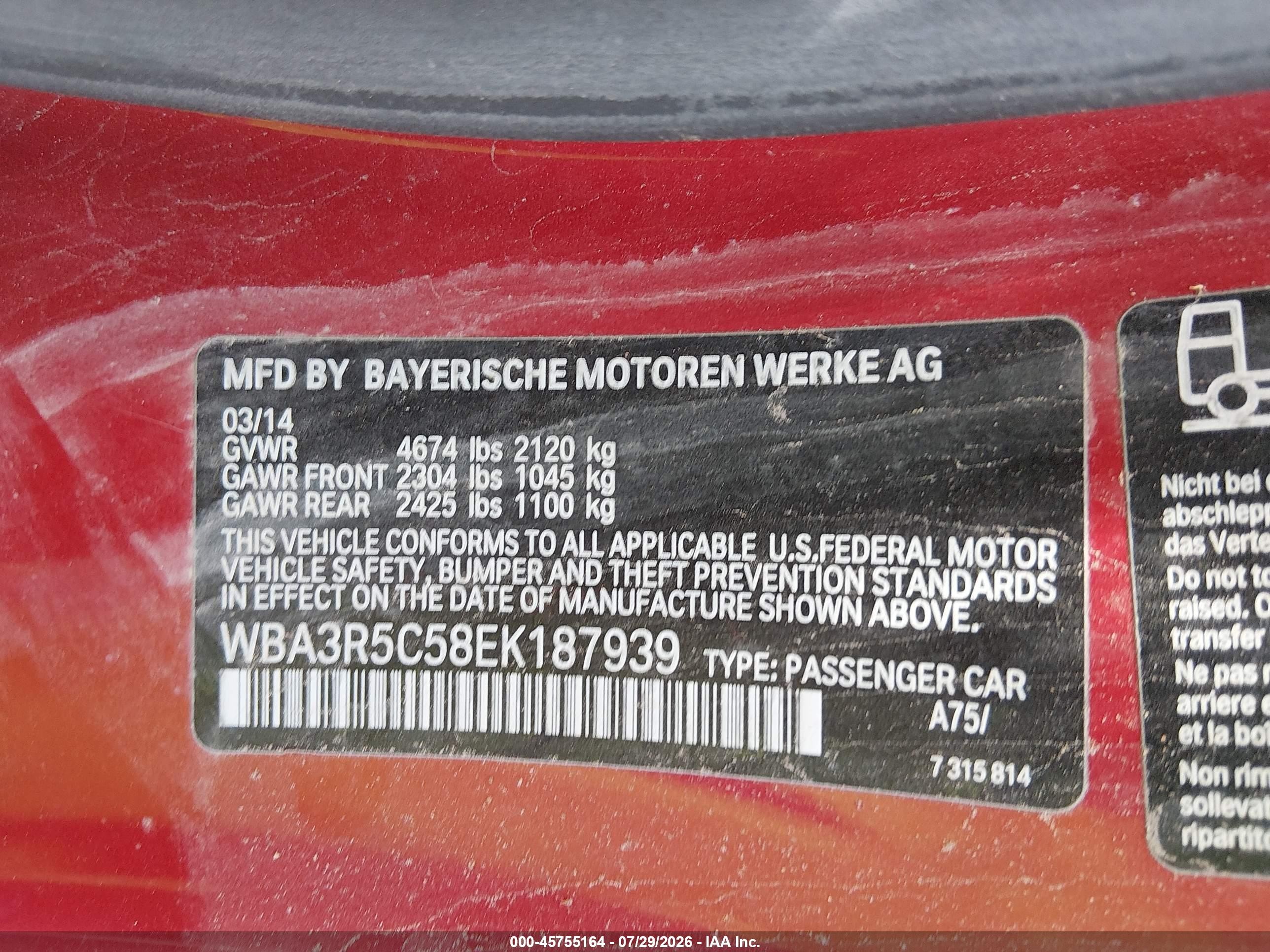 2014 Bmw 435i Xdrive Brown vin: WBA3R5C58EK187939