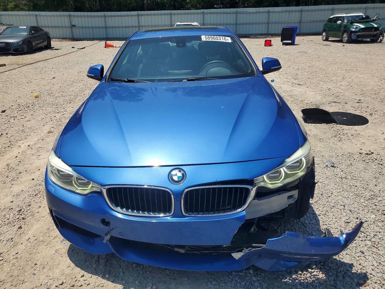 2014 Bmw 435 Xi Синий vin: WBA3R5C59EK187335