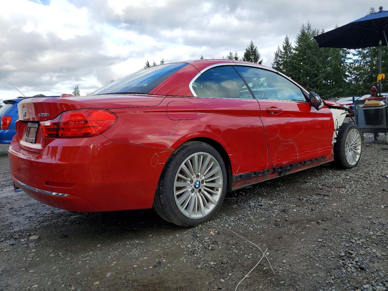 2015 Bmw 428 Xi Sulev Red vin: WBA3T1C52FP820417