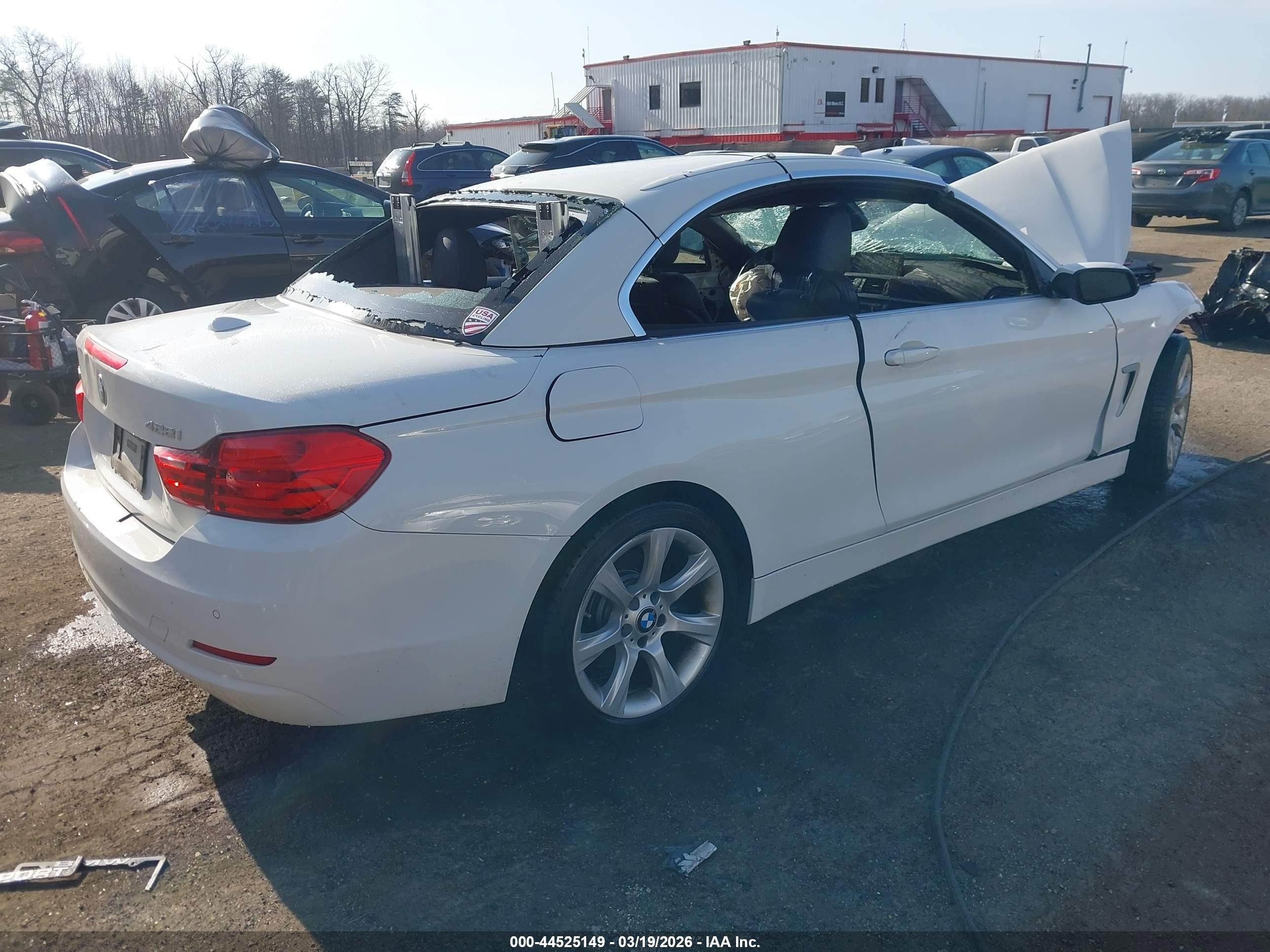 2015 Bmw 428i Xdrive White vin: WBA3T1C54FP819950