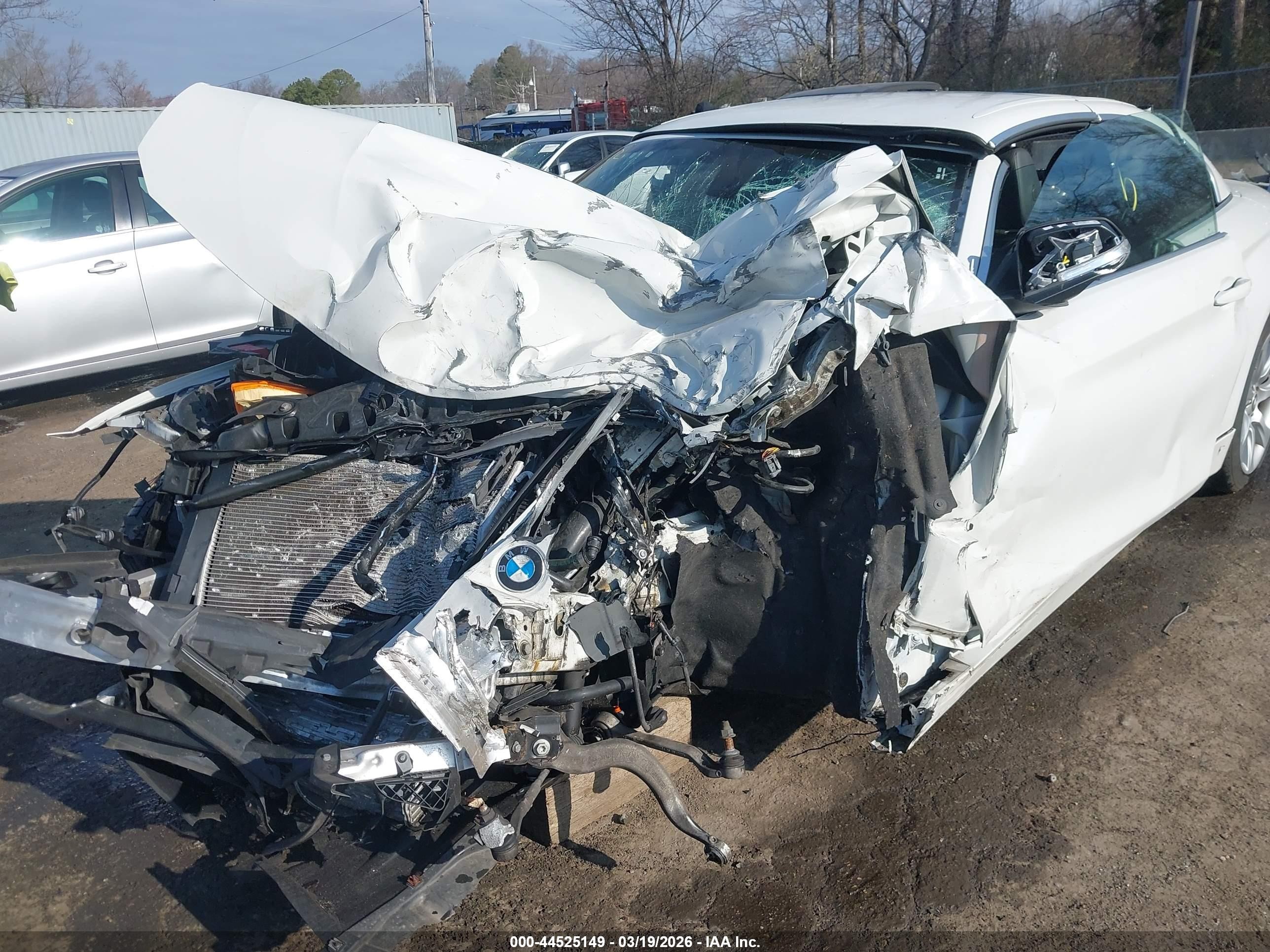 2015 Bmw 428i Xdrive White vin: WBA3T1C54FP819950