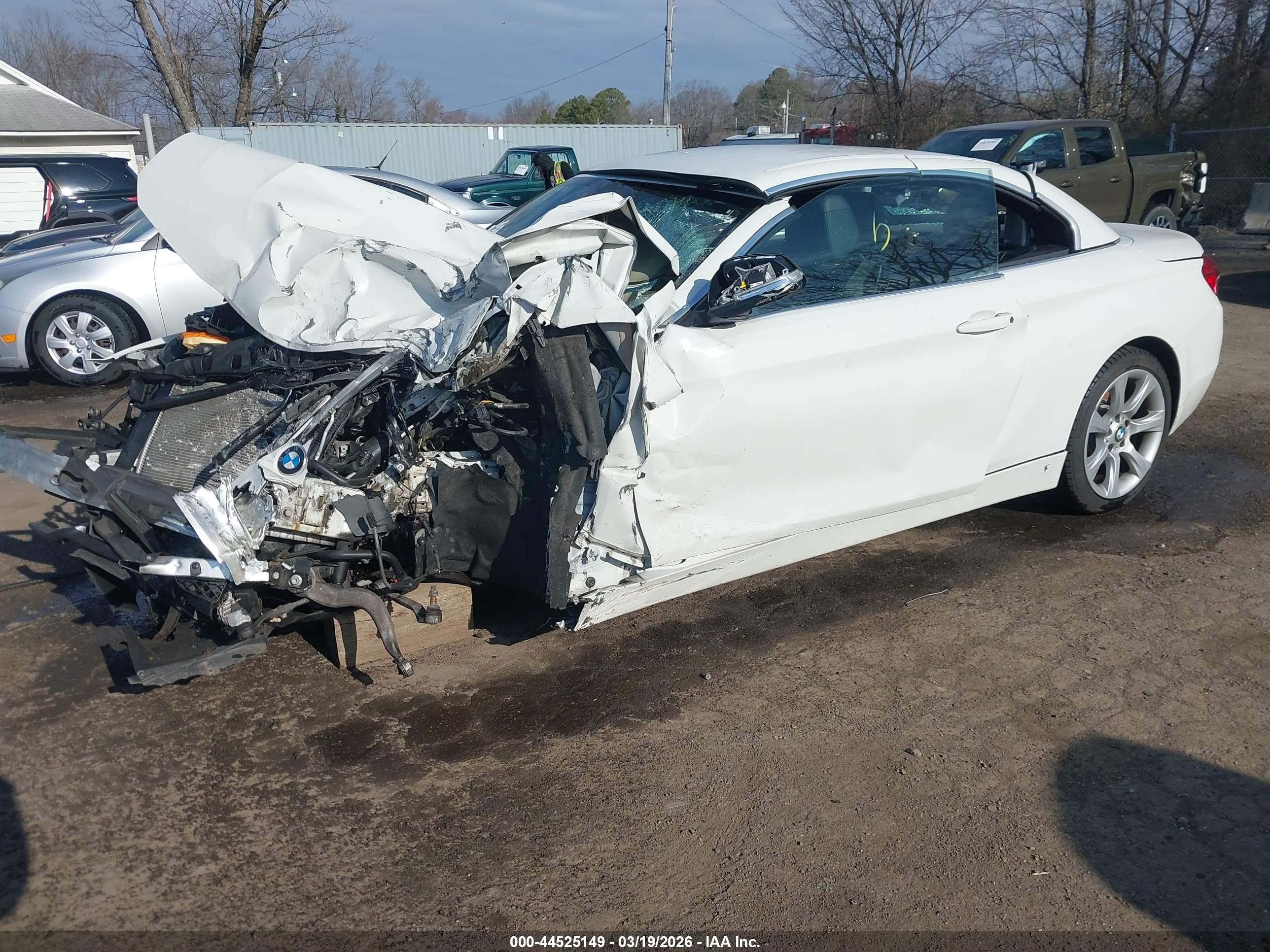 2015 Bmw 428i Xdrive White vin: WBA3T1C54FP819950