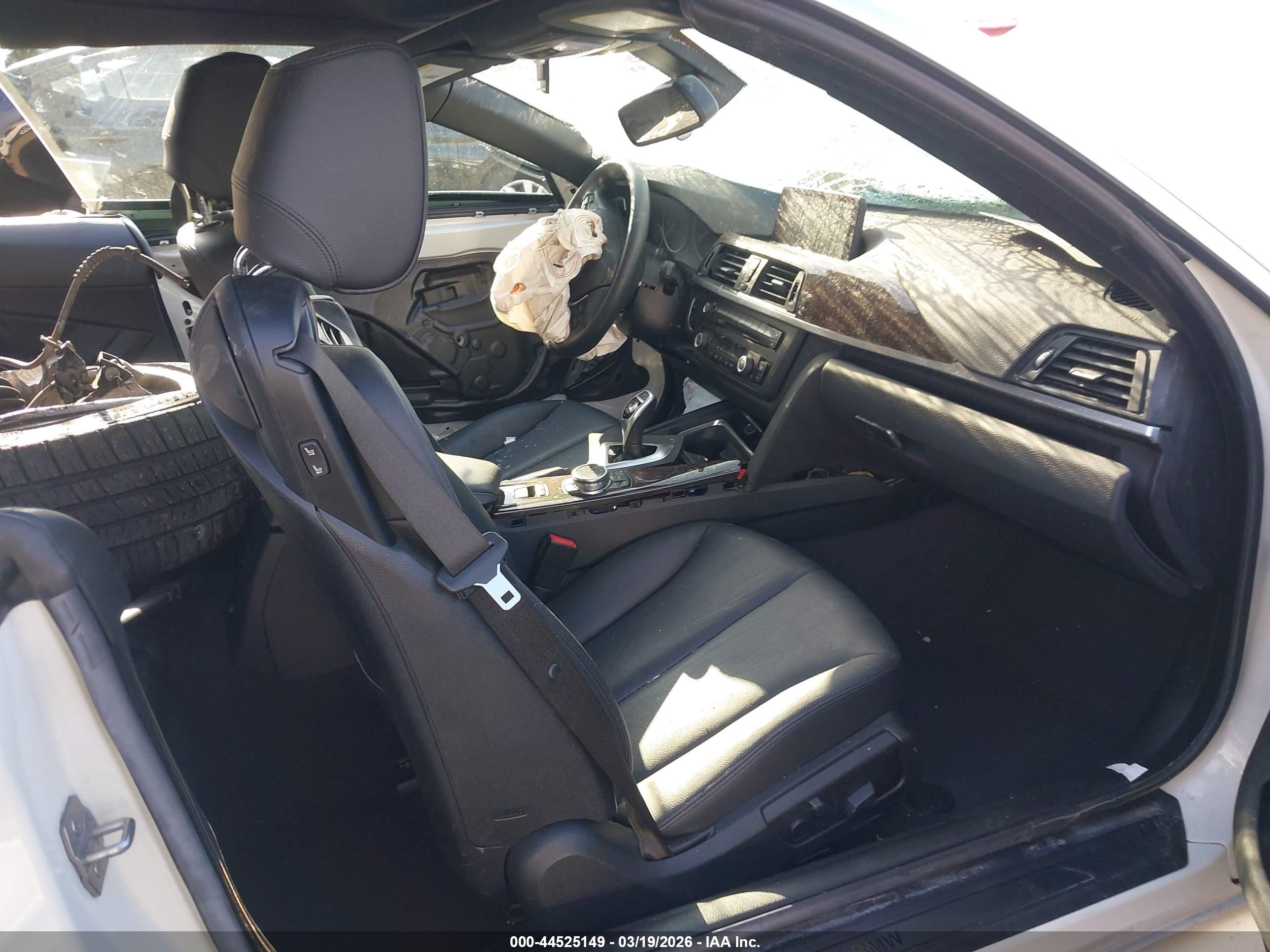 2015 Bmw 428i Xdrive White vin: WBA3T1C54FP819950