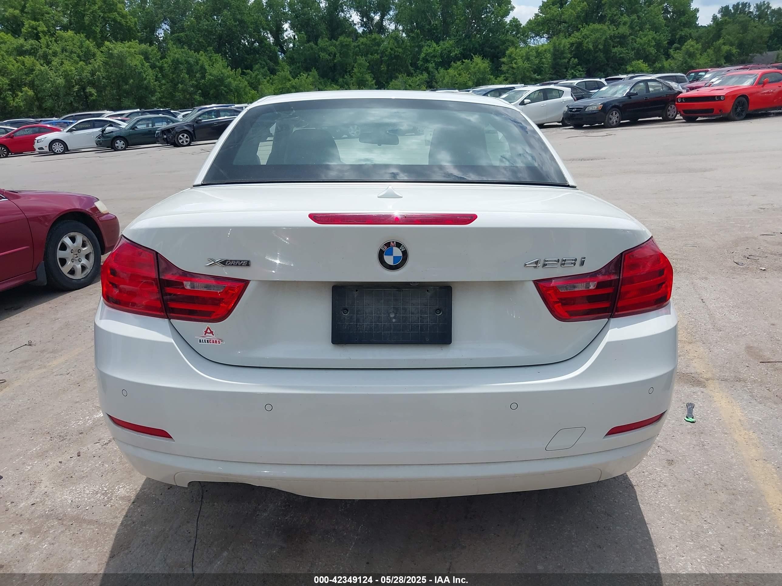 2015 Bmw 428i Xdrive White vin: WBA3T1C56FP820307