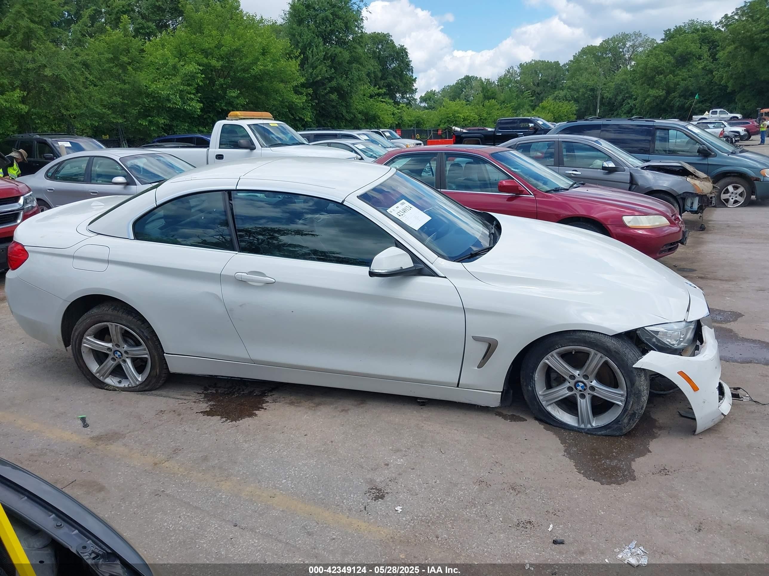 2015 Bmw 428i Xdrive White vin: WBA3T1C56FP820307