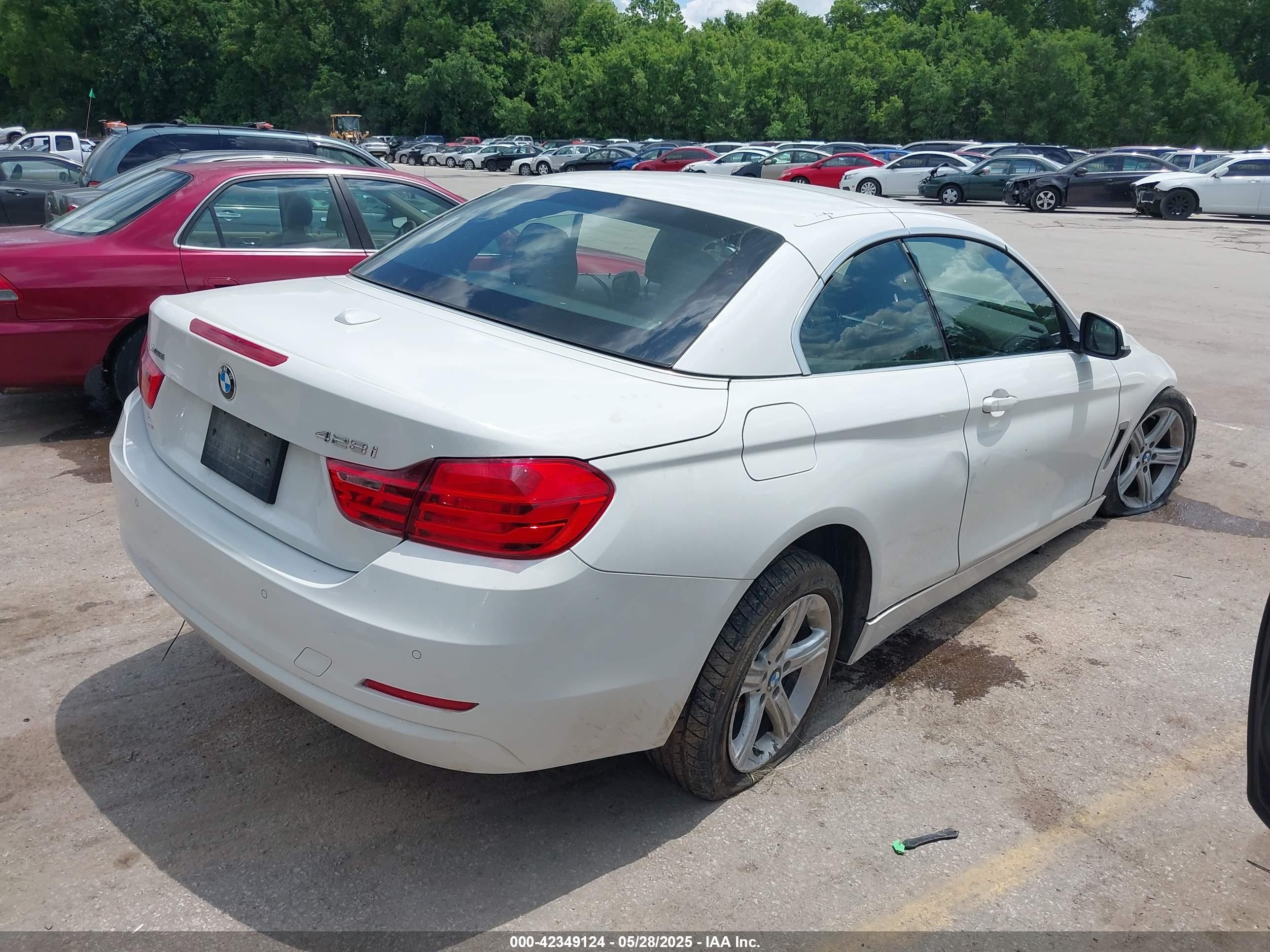 2015 Bmw 428i Xdrive White vin: WBA3T1C56FP820307