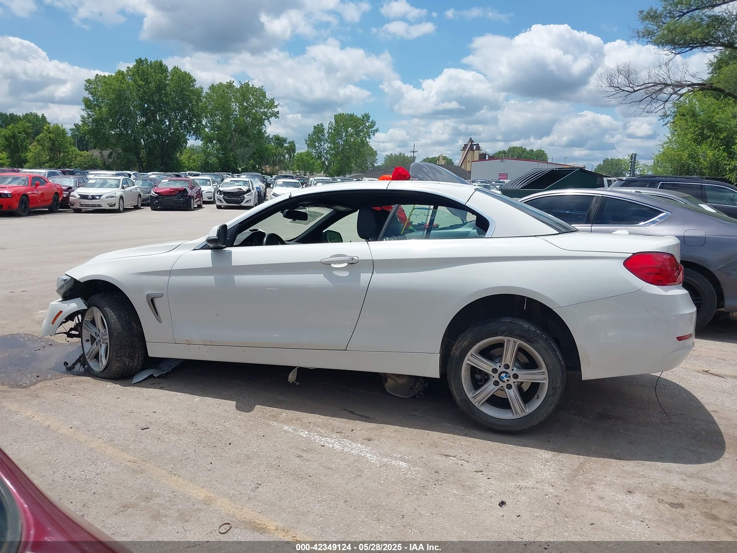 2015 Bmw 428i Xdrive White vin: WBA3T1C56FP820307