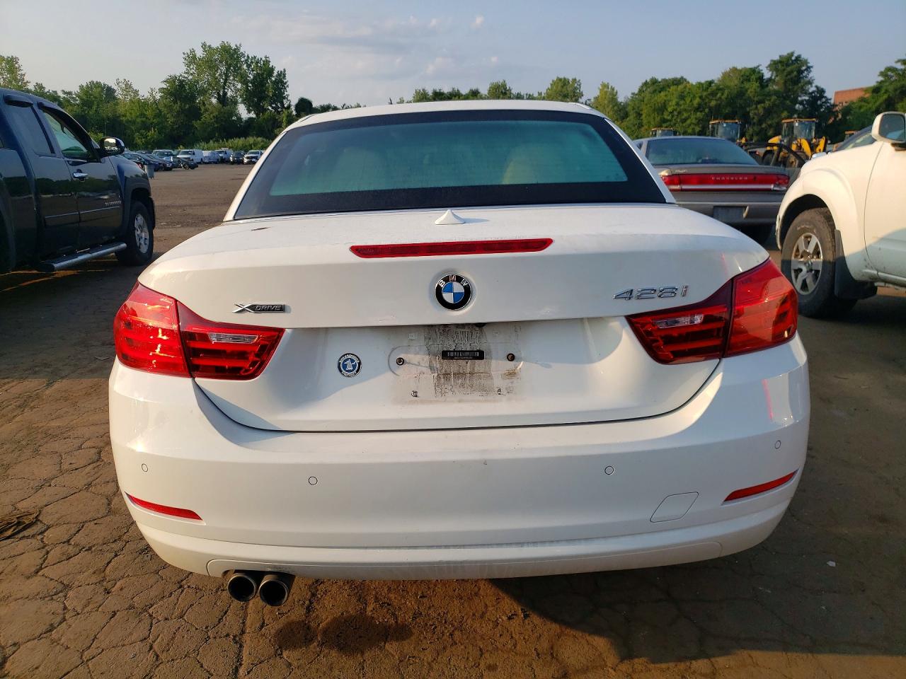 2014 Bmw 428 Xi Sulev White vin: WBA3T1C59EPS98383
