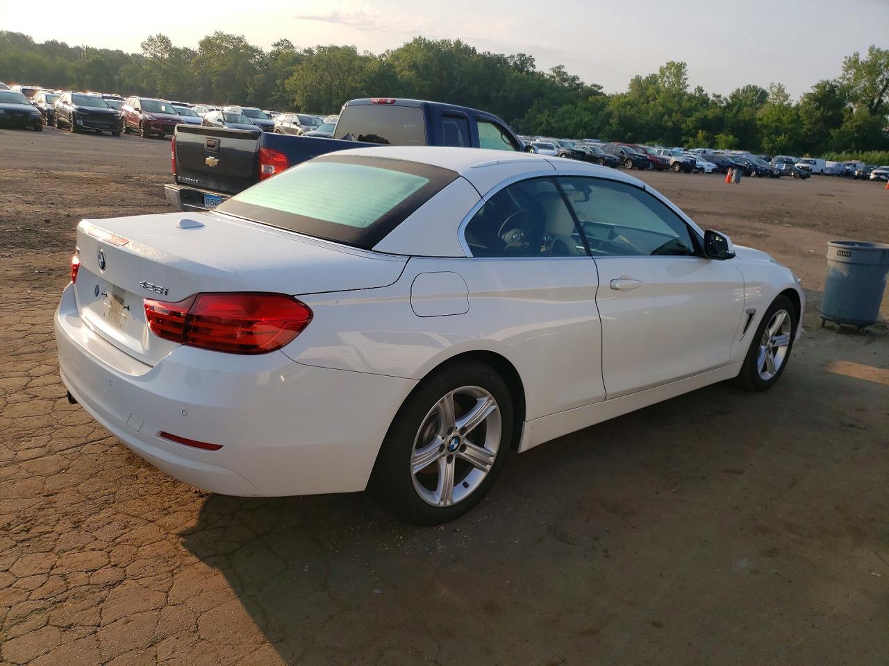 2014 Bmw 428 Xi Sulev White vin: WBA3T1C59EPS98383