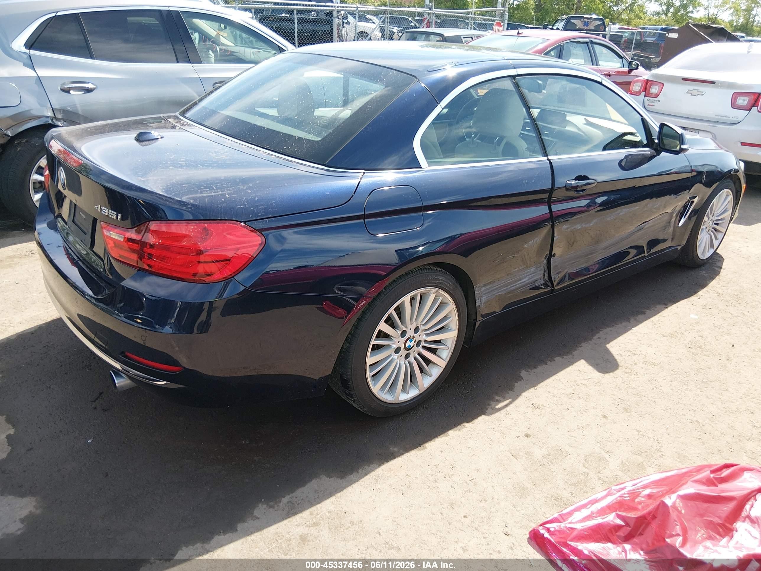 2014 Bmw 435i   Синий vin: WBA3T3C52EP737113