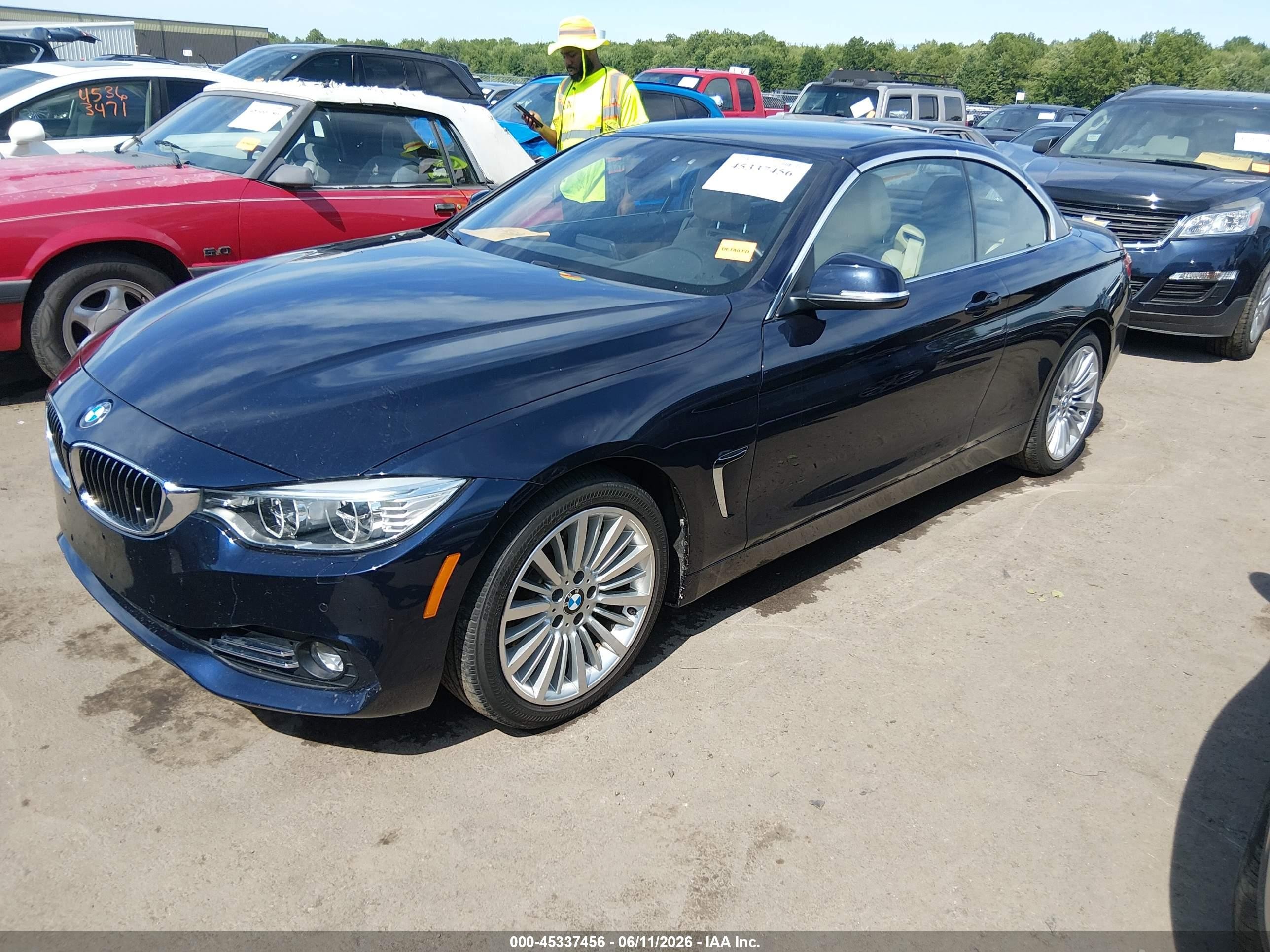 2014 Bmw 435i   Синий vin: WBA3T3C52EP737113