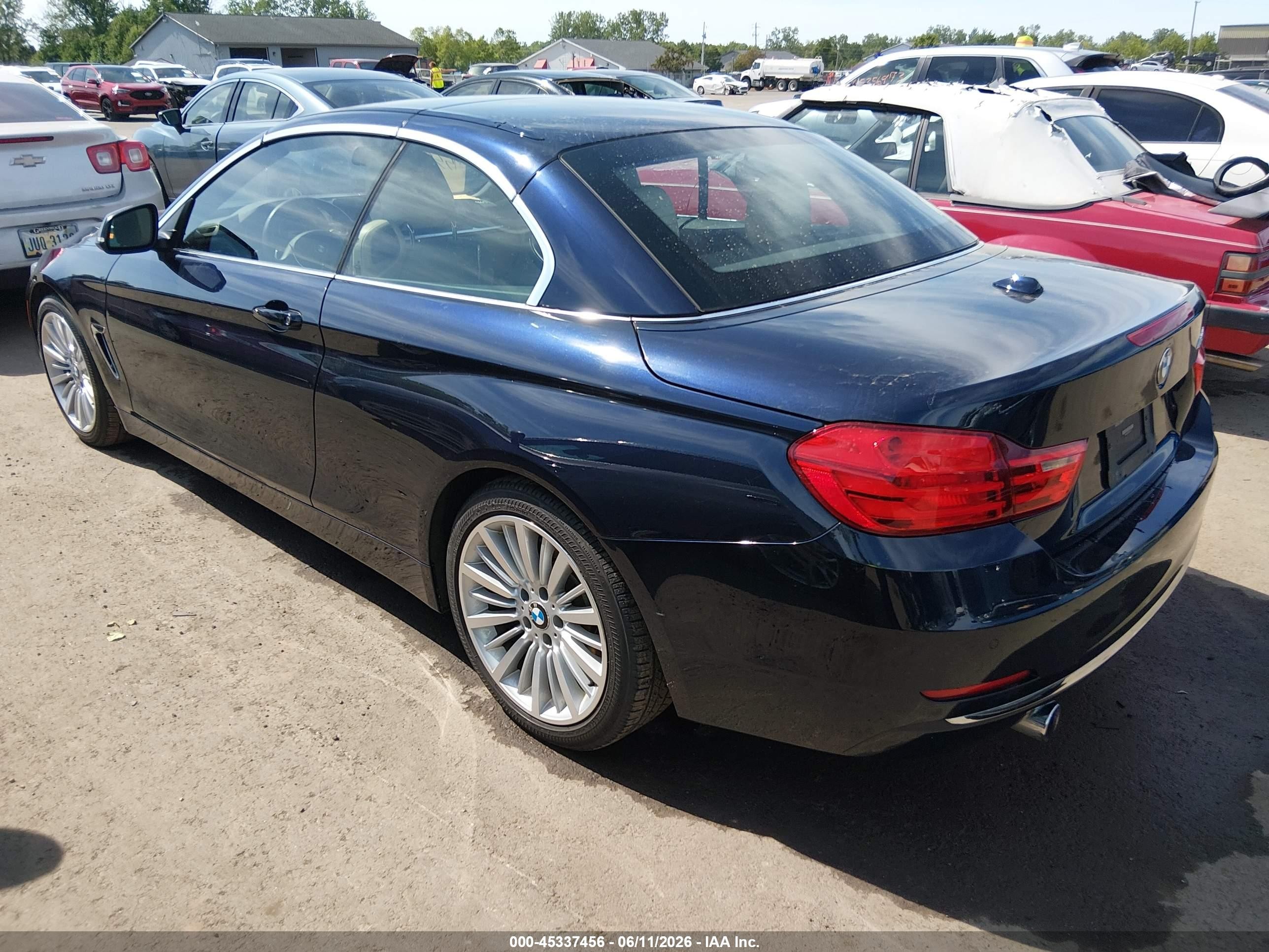 2014 Bmw 435i   Синий vin: WBA3T3C52EP737113