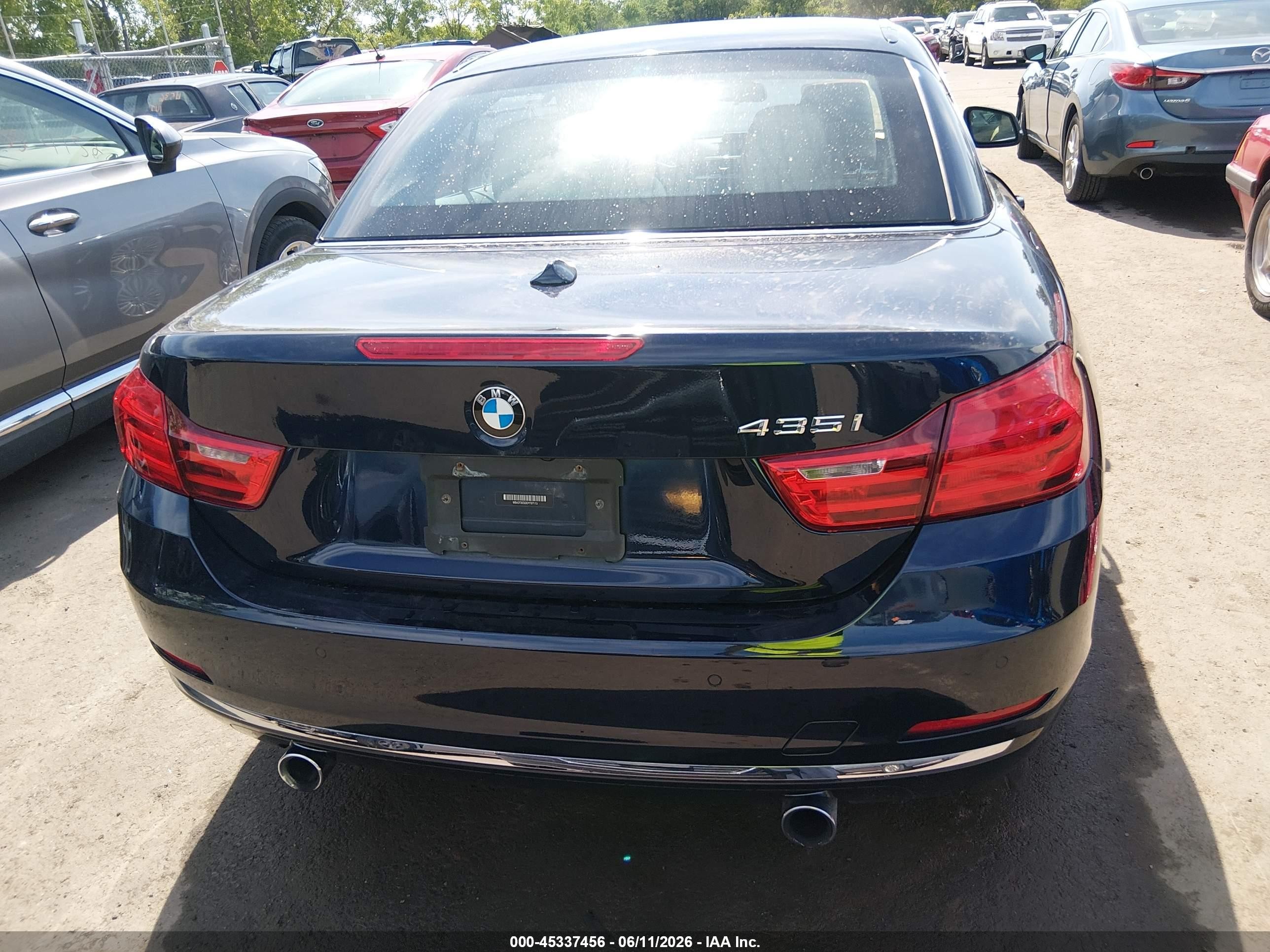 2014 Bmw 435i   Синий vin: WBA3T3C52EP737113