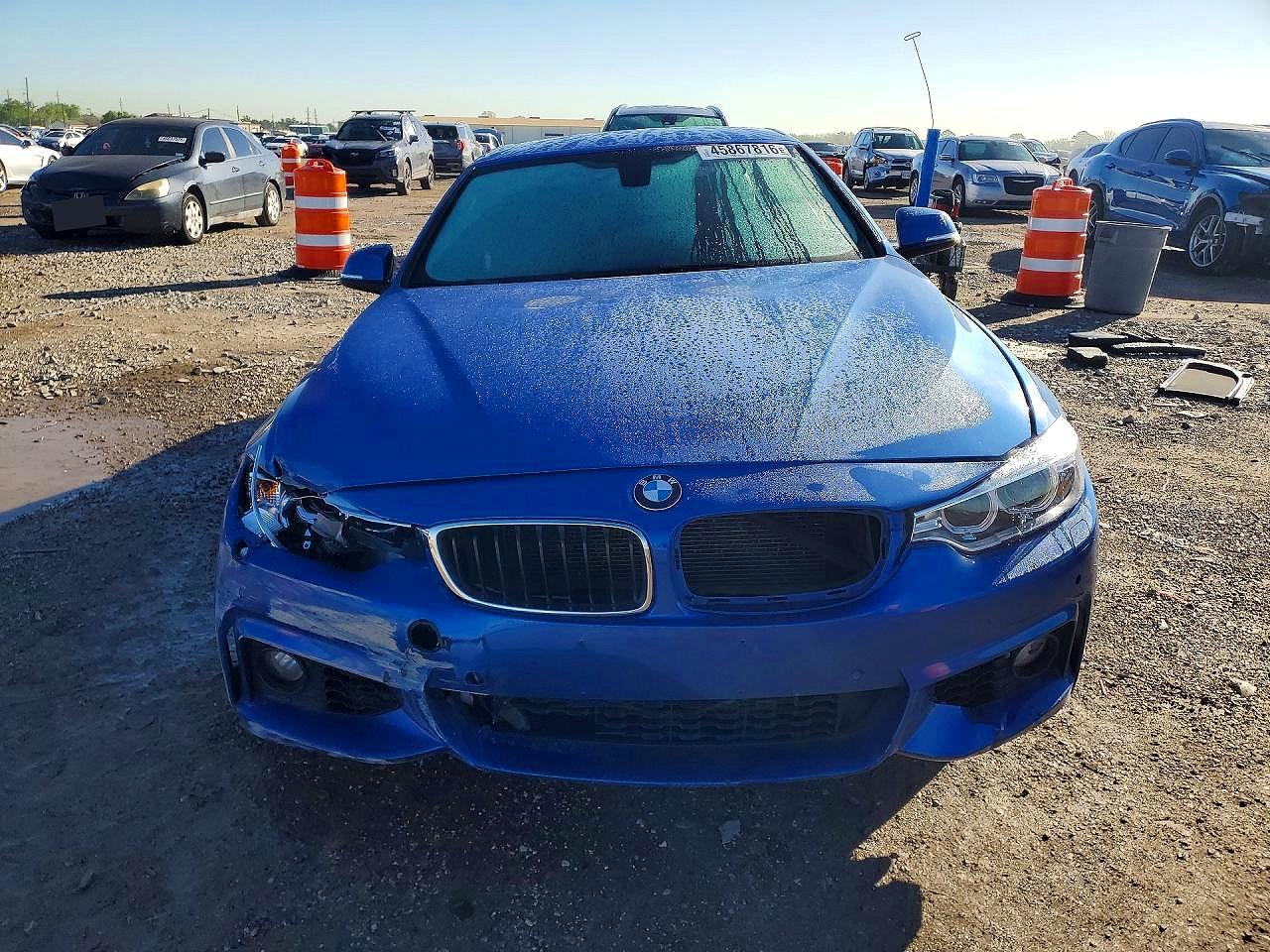 2014 Bmw 435 I Blue vin: WBA3T3C54EJ877117