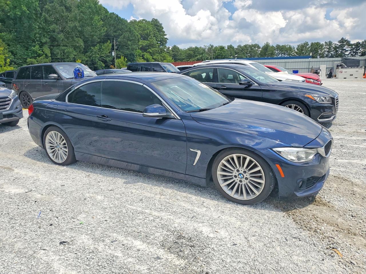 2015 Bmw 435 I Blue vin: WBA3T3C54FP939629