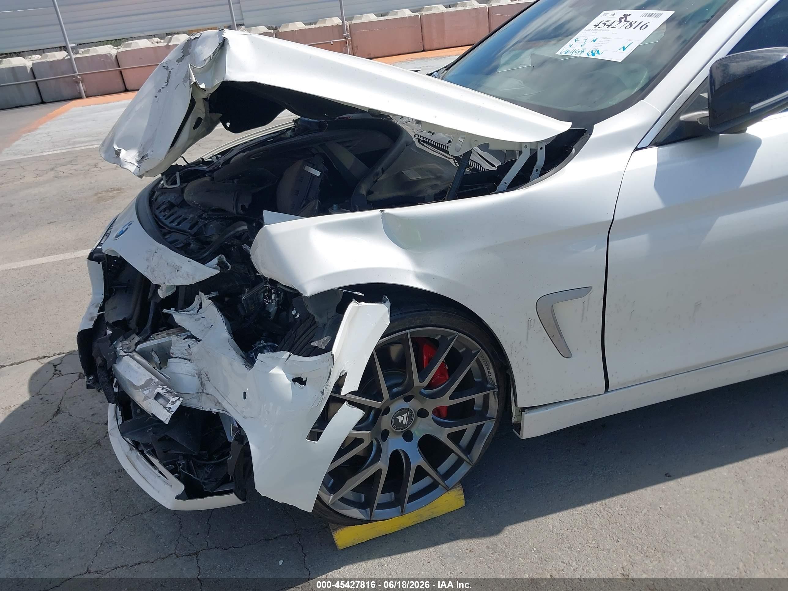 2015 Bmw 435i   White vin: WBA3T3C55F5A40728