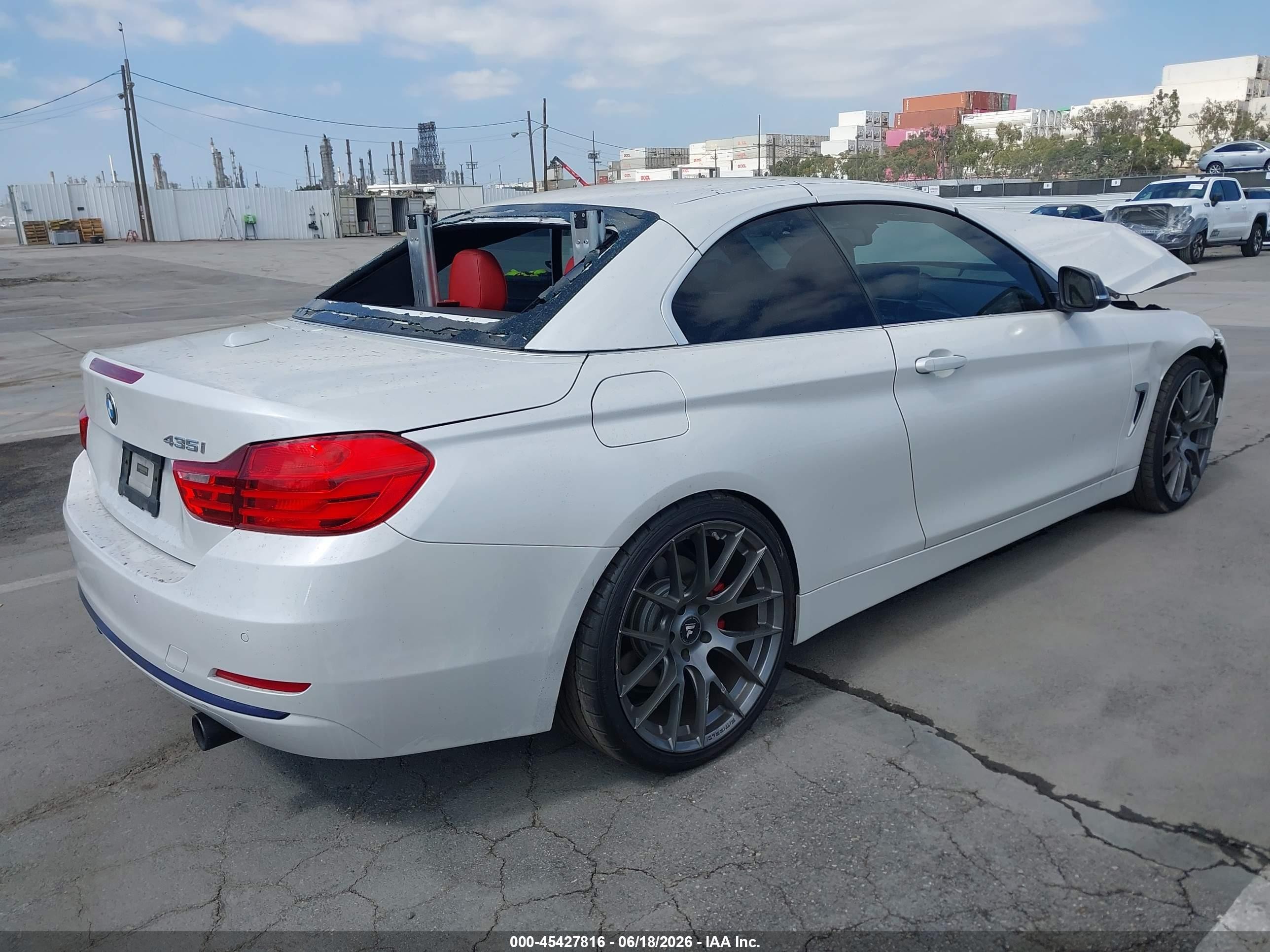 2015 Bmw 435i   White vin: WBA3T3C55F5A40728